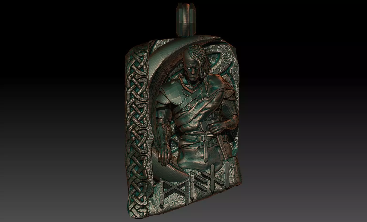 Mani pendant 3D print model_0