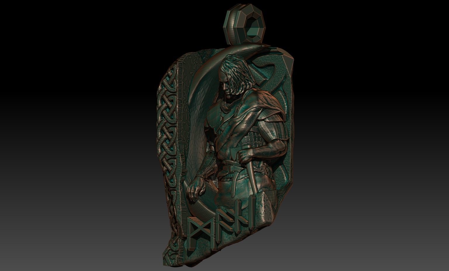 Mani pendant 3D print model_1