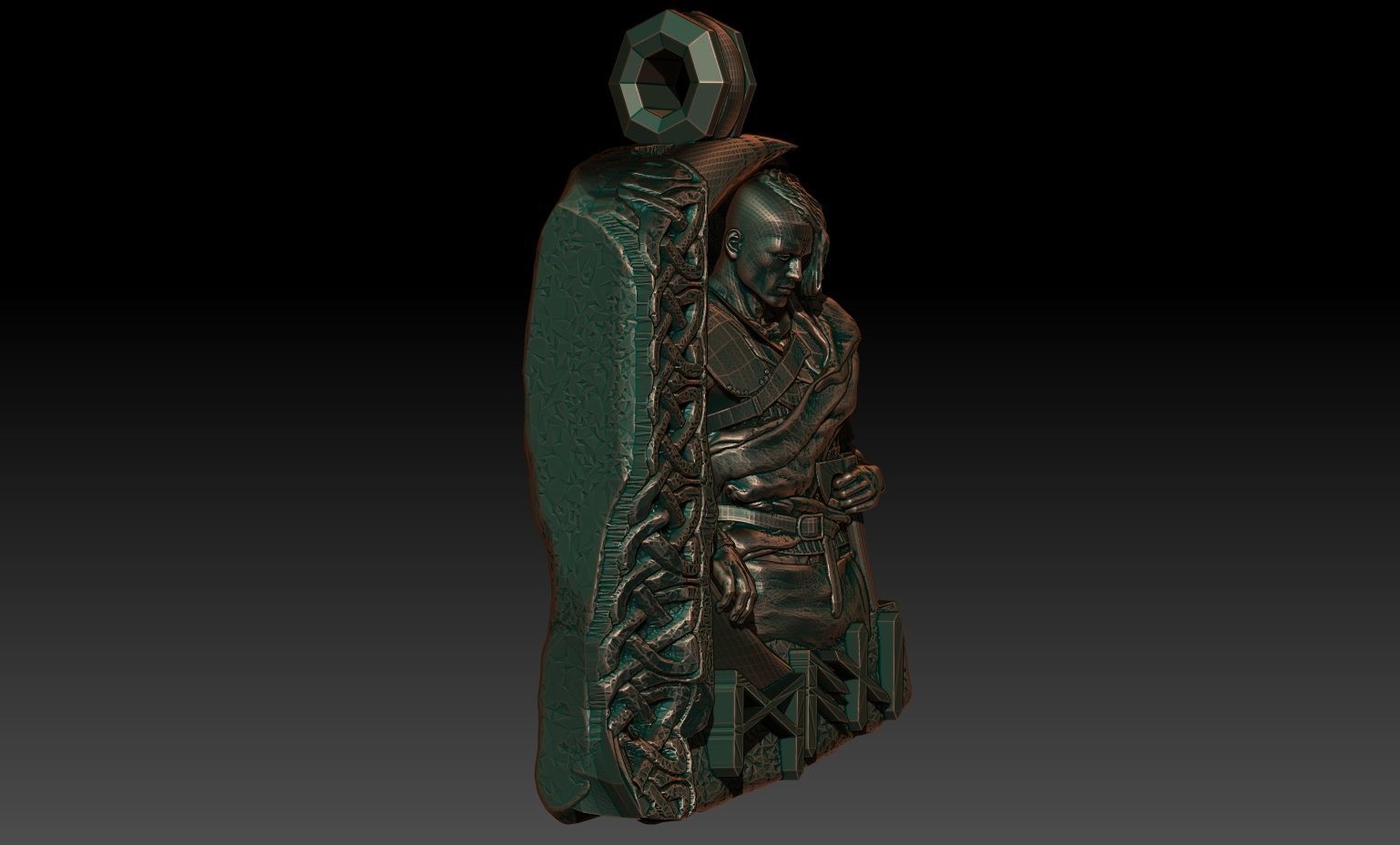 Mani pendant 3D print model_4