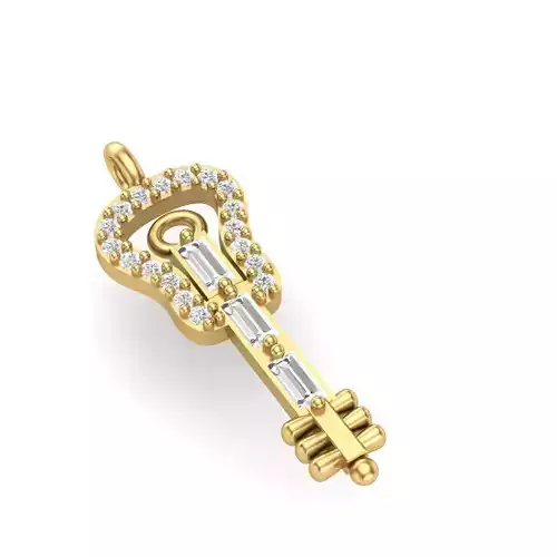 Guitar Pendant 3d Print Model