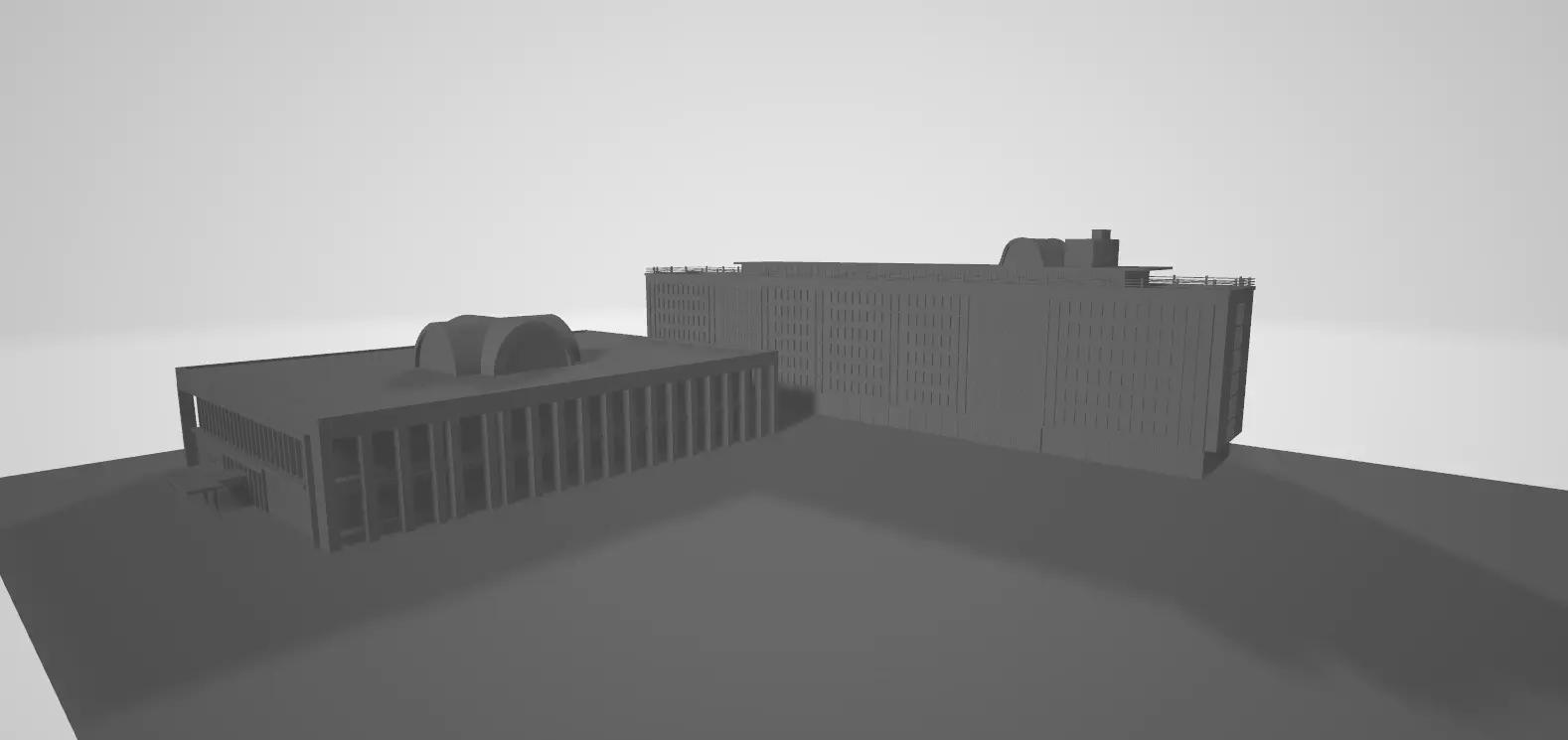 The Istanbul Metropolitan Municipality Building Low-poly 3D model