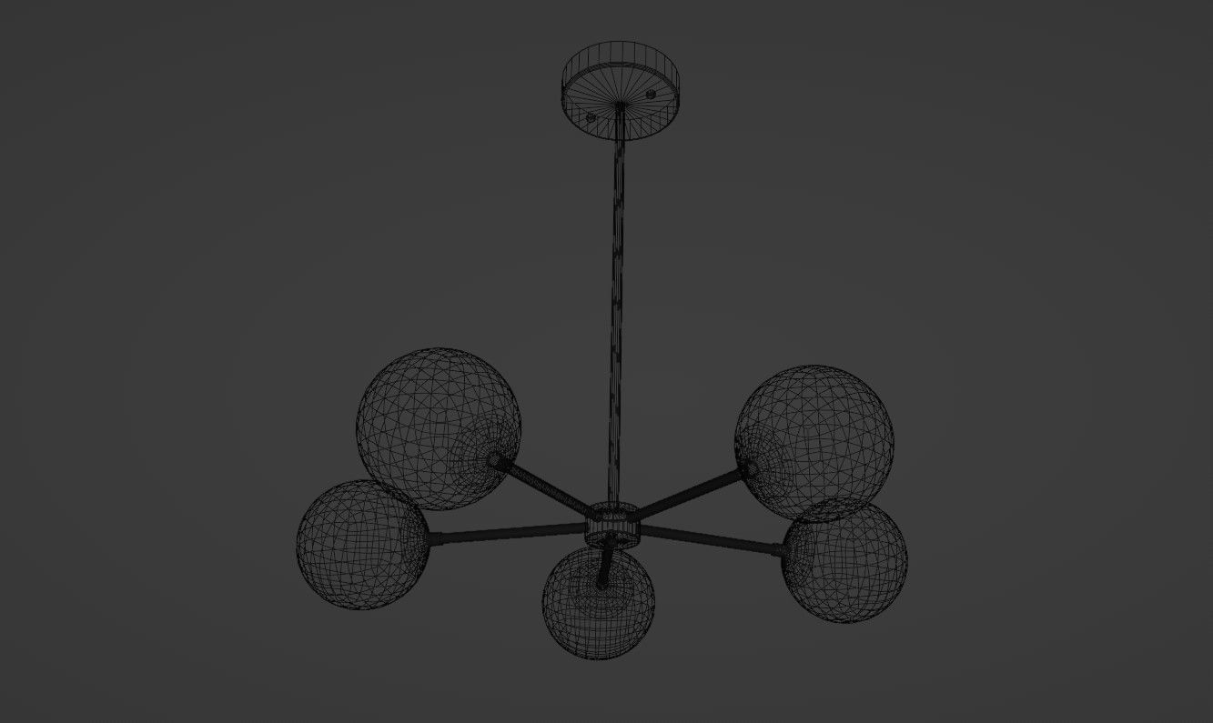 Kda-4008 Chandelier Lamps 3D model_6