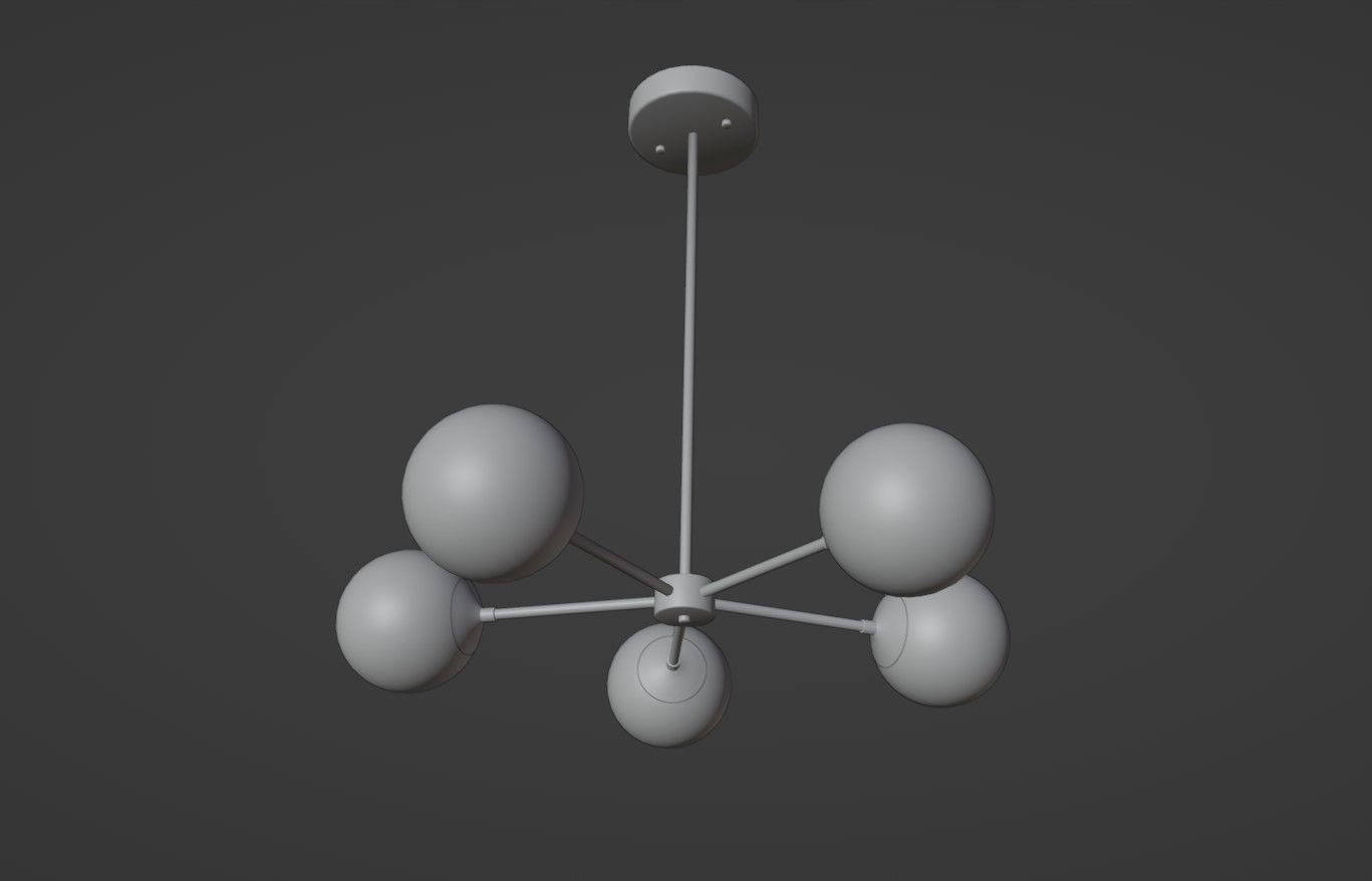 Kda-4008 Chandelier Lamps 3D model_4