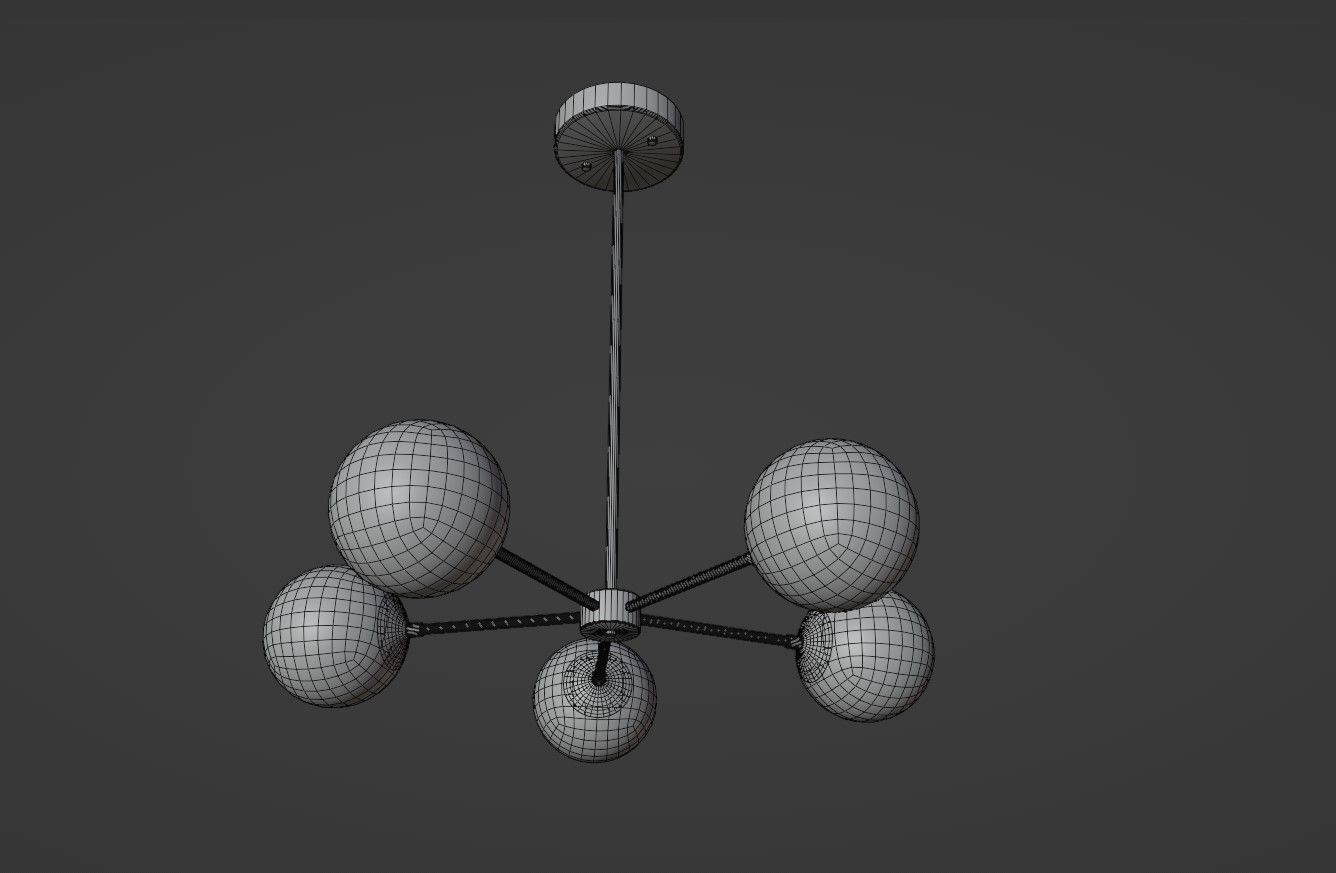 Kda-4008 Chandelier Lamps 3D model_5