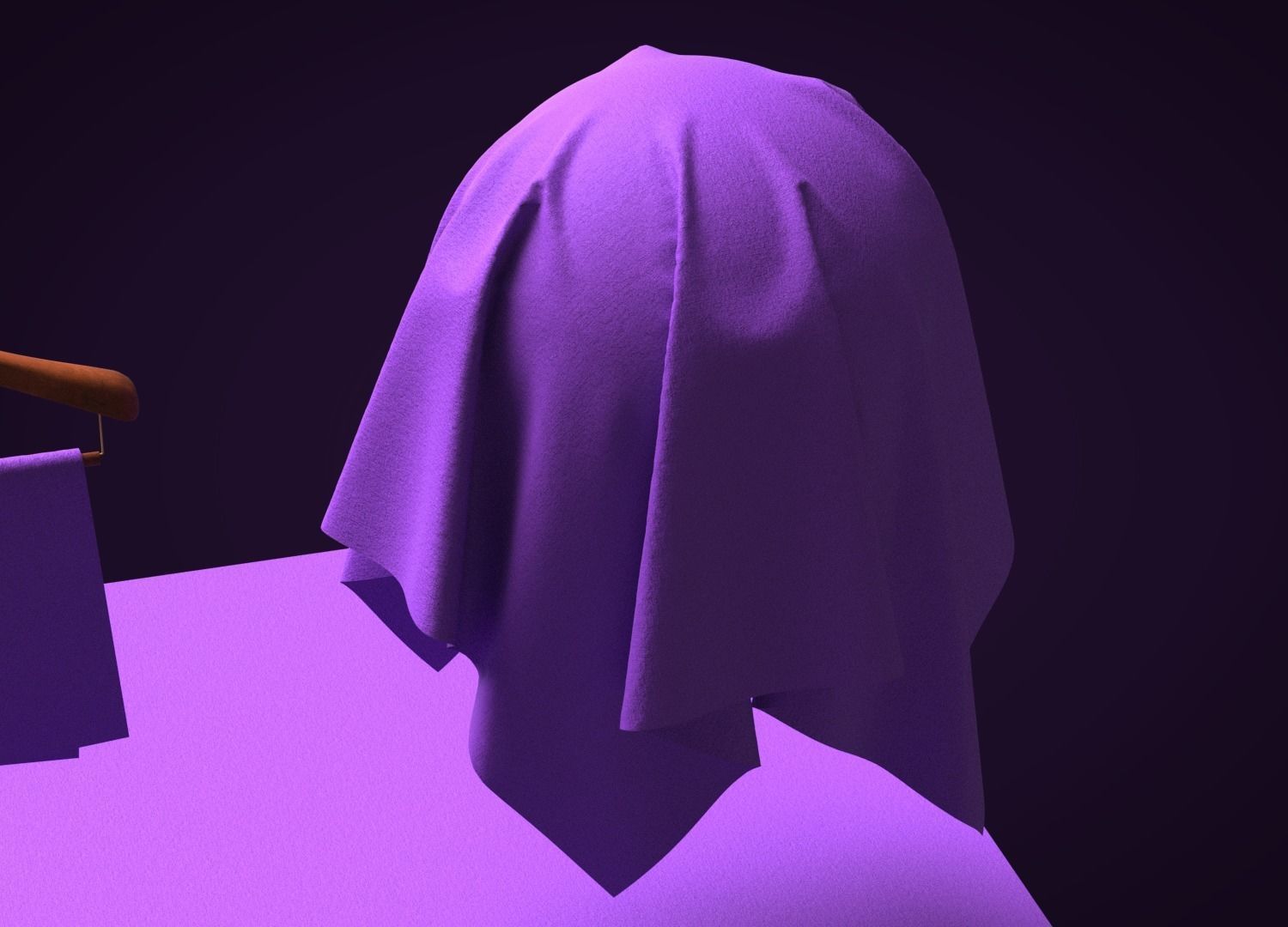 Cotton Poplin 50s Fabric 3D model_4