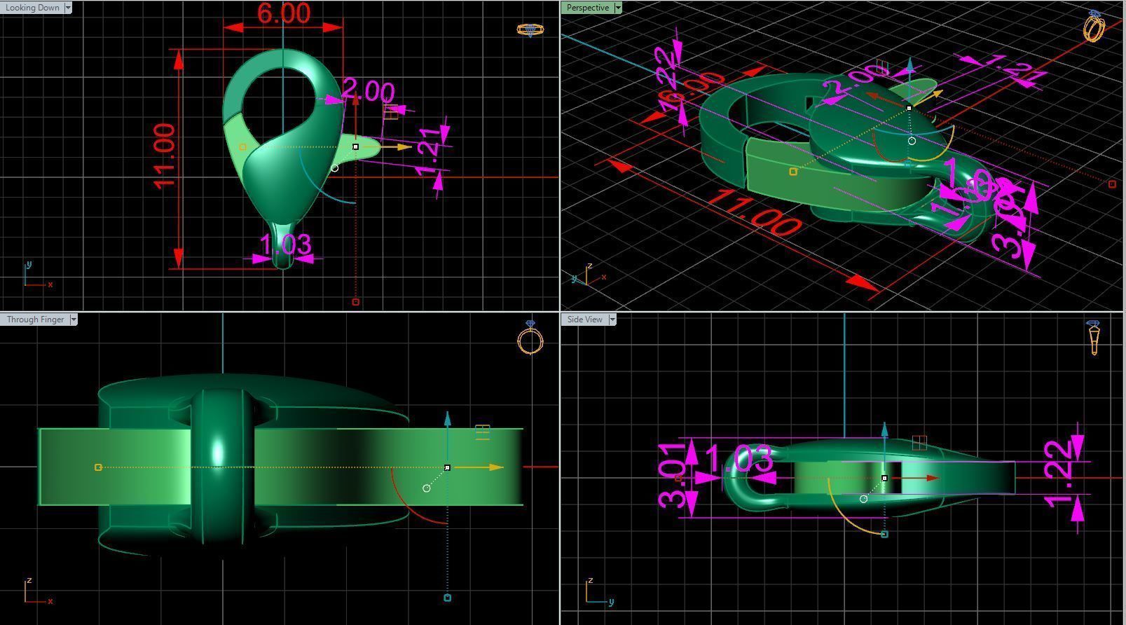 Carabine 11x6 3D print model_1