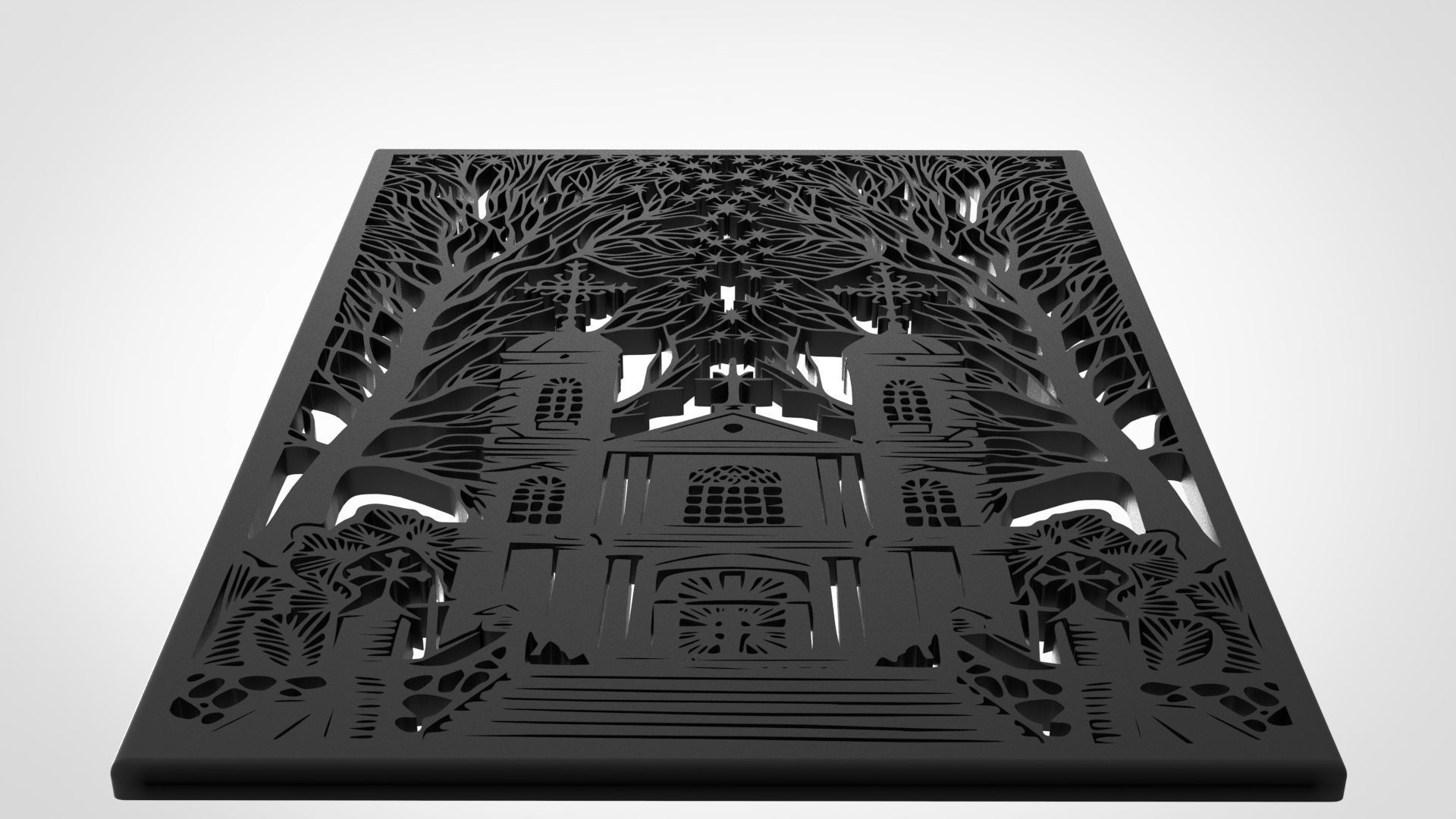 church 3d art filler 3D print model_3