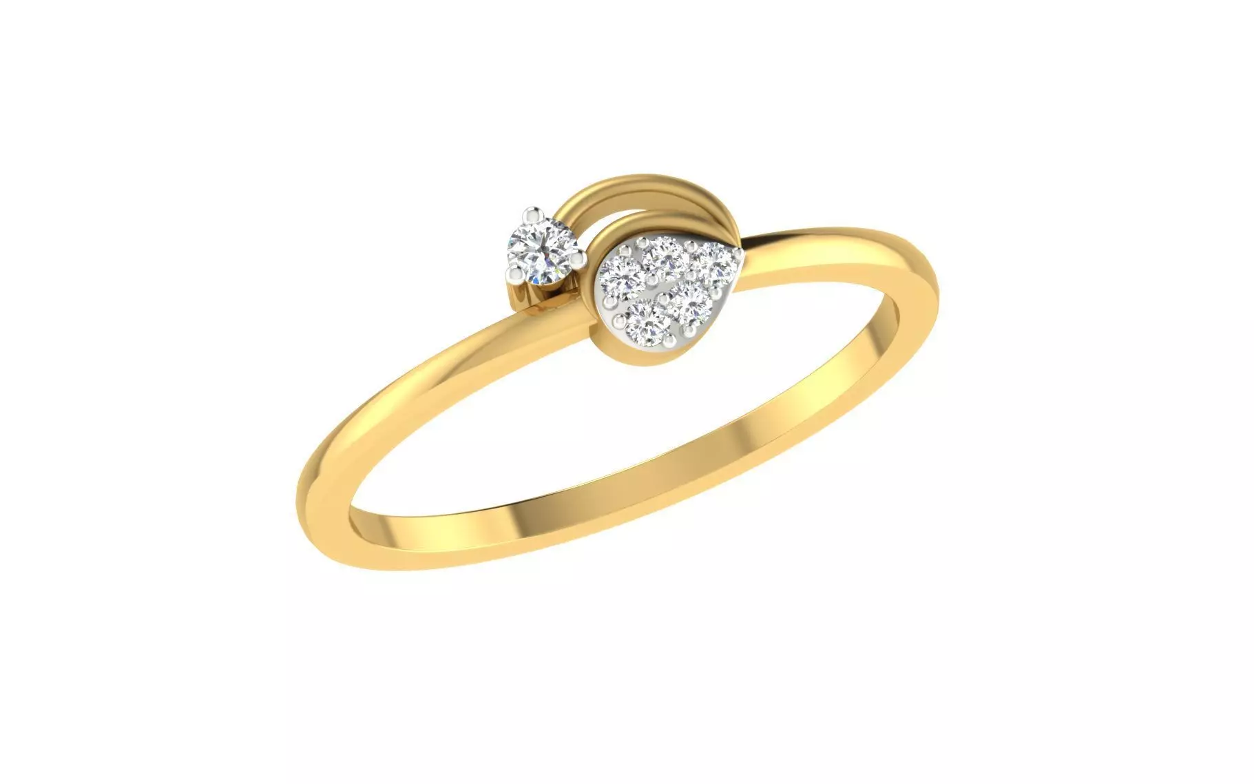 Light weight ring model  3D print model_0