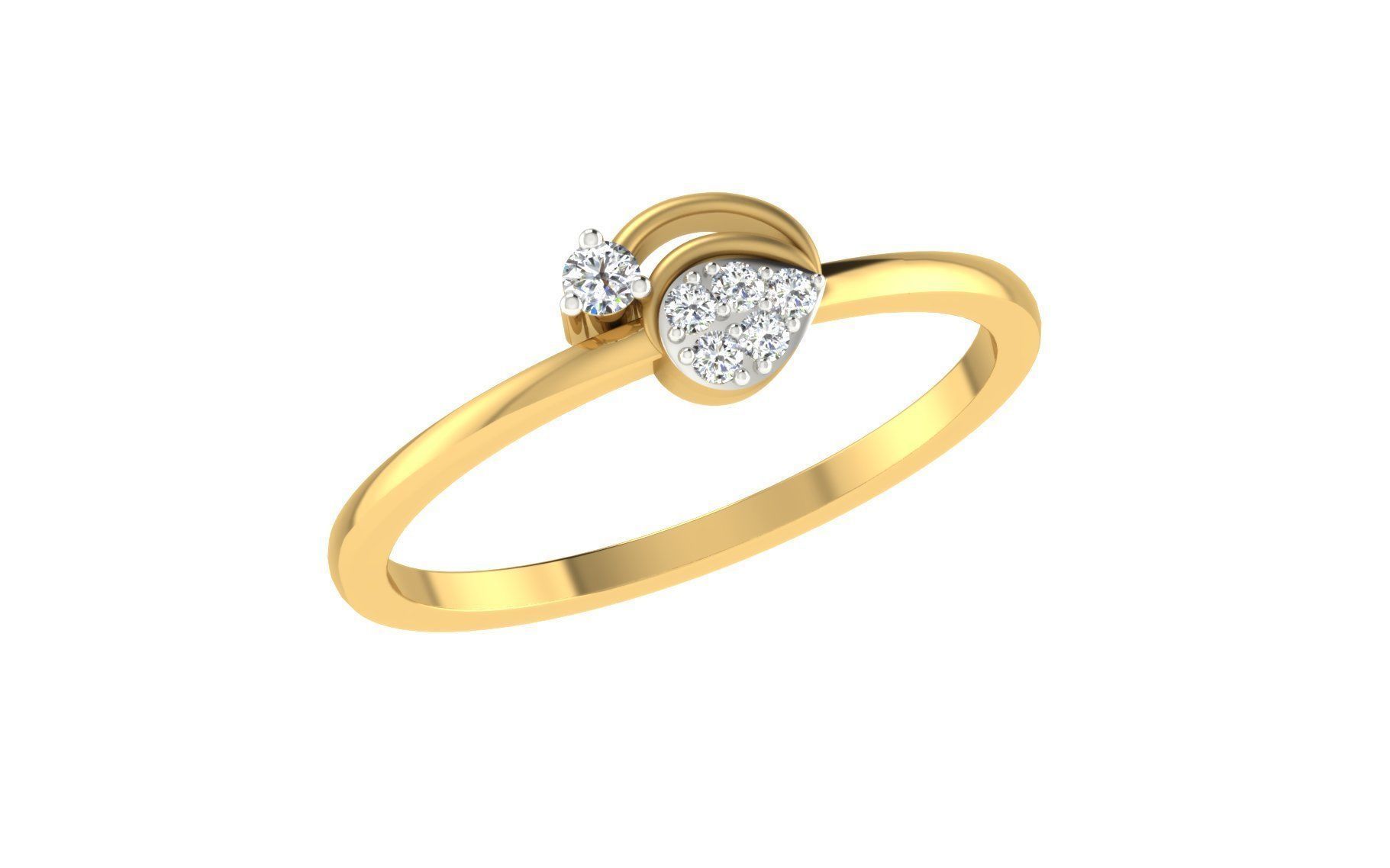 Light weight ring model  3D print model_1