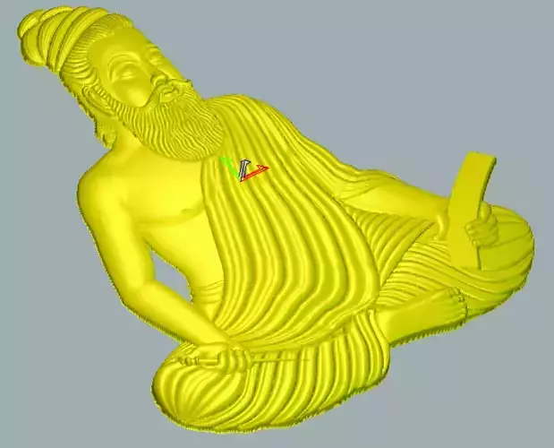 THIRUVALLUVAR 3D MODEL DESIGN