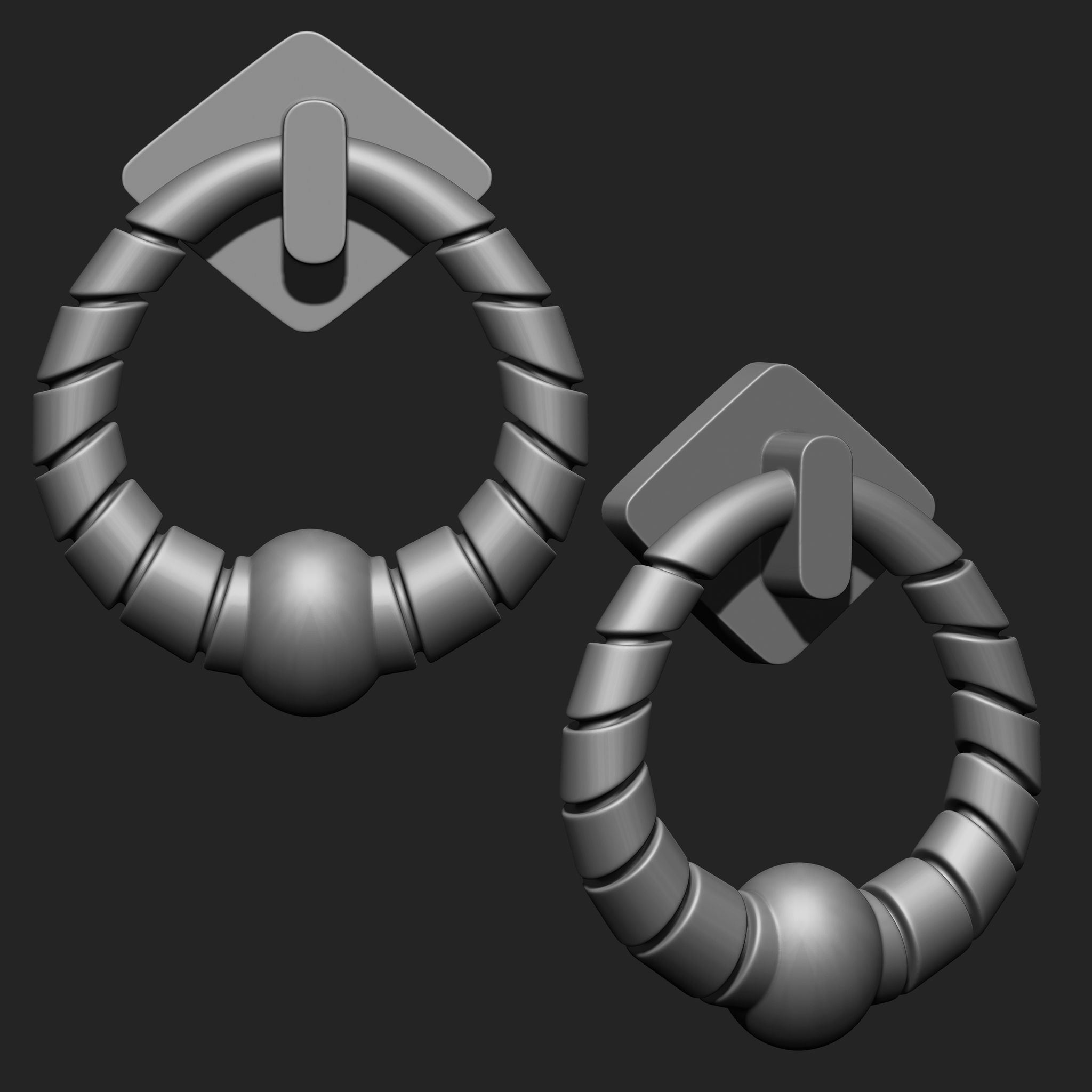 Door Latch IMM Brush Pack 10 in One vol 2 3D model_7