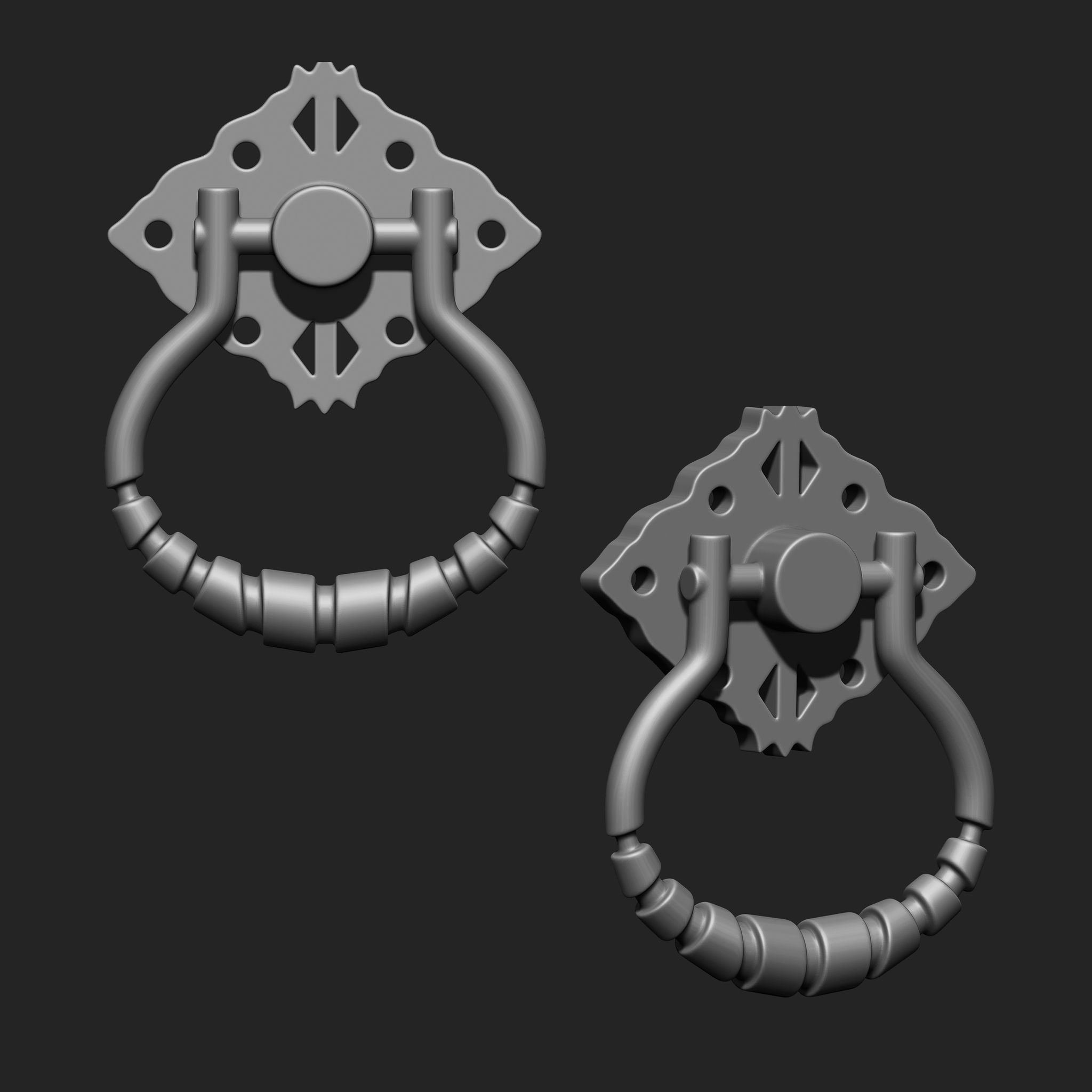 Door Latch IMM Brush Pack 10 in One vol 2 3D model_10