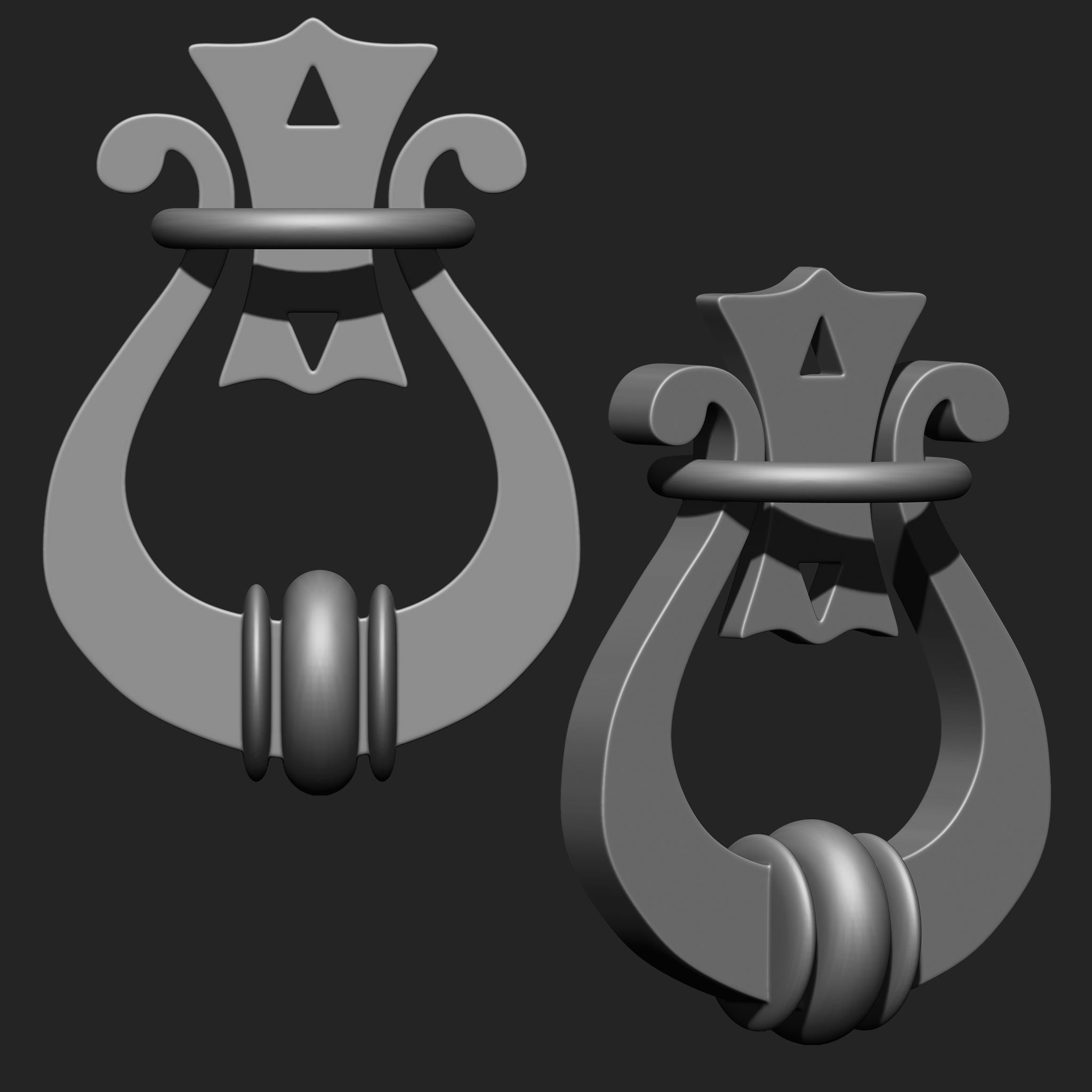 Door Latch IMM Brush Pack 10 in One vol 2 3D model_8