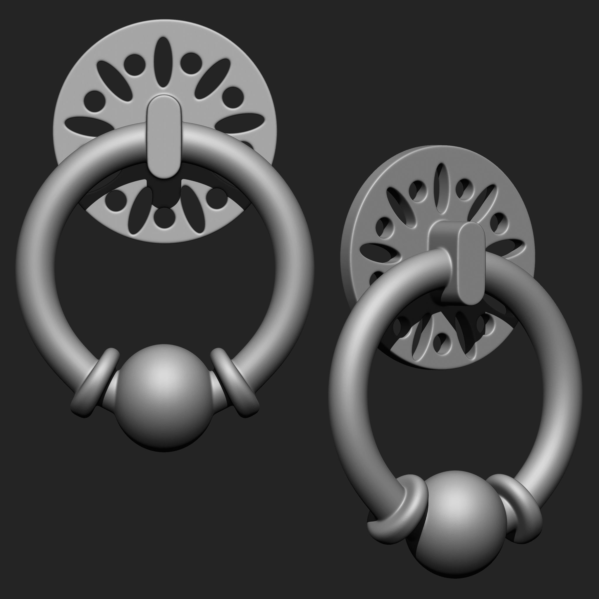 Door Latch IMM Brush Pack 10 in One vol 2 3D model_1