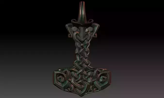 Mjolnir Gothic 3D print model