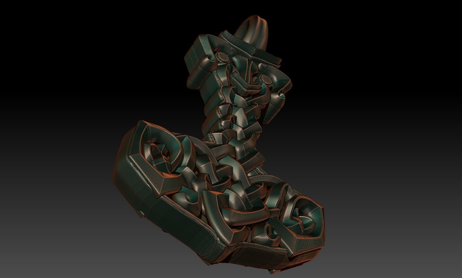 Mjolnir Gothic 3D print model_3