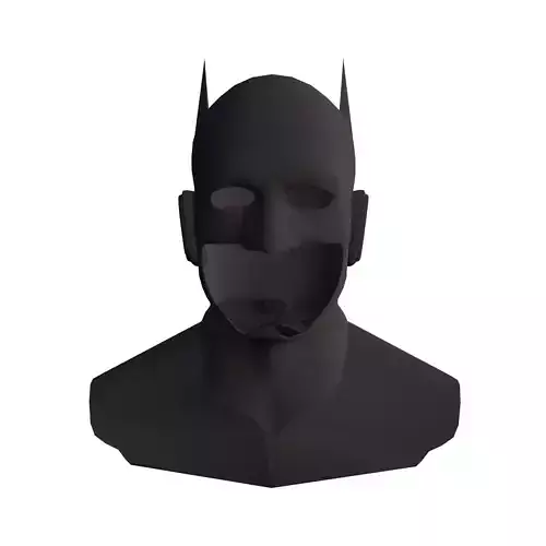 low poly batman mask