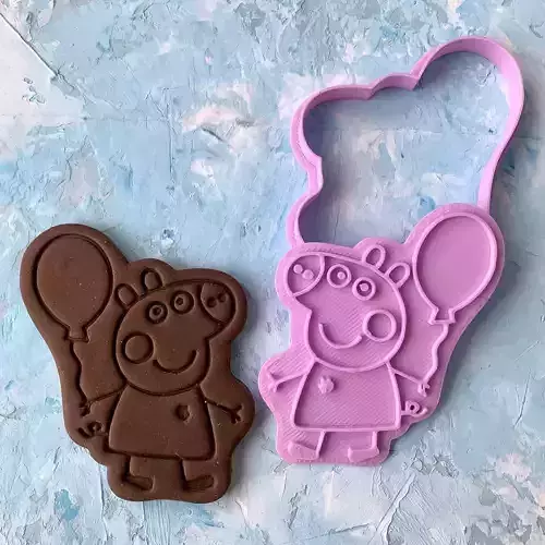 Peppa Pig Cookie Cutter 3D print model