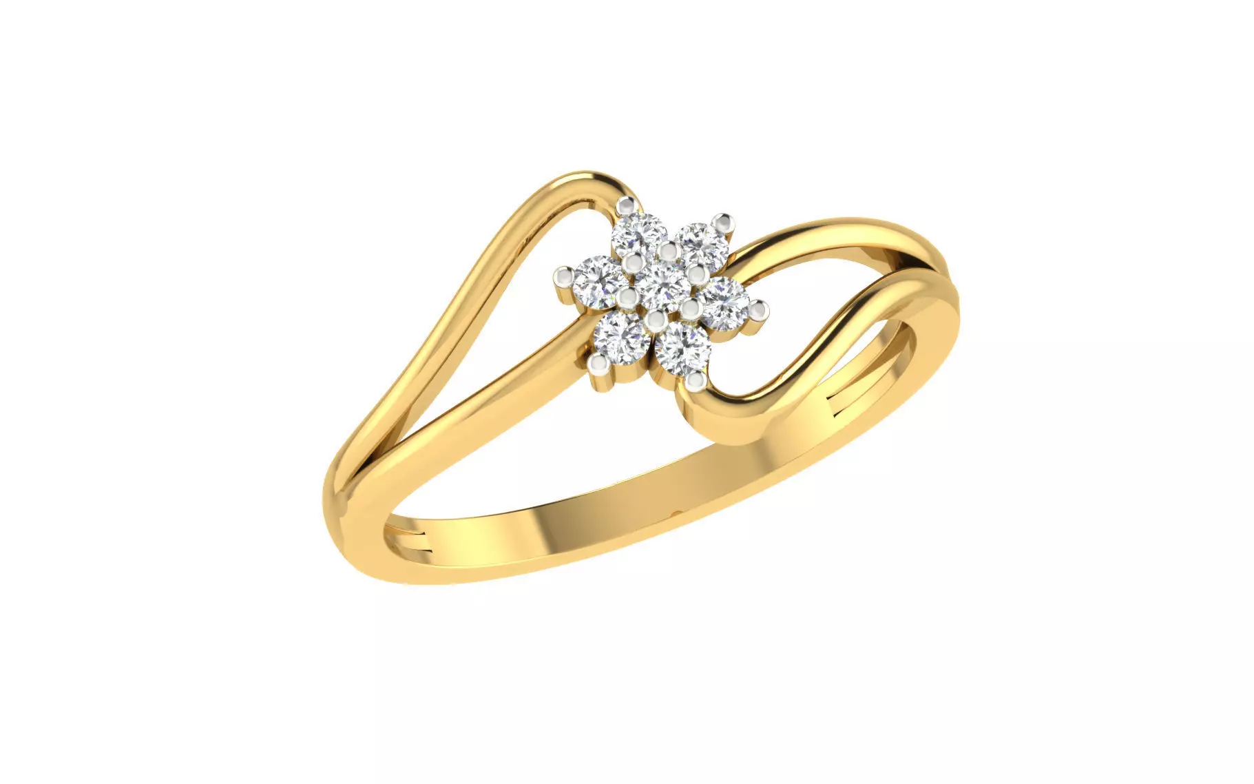 Light weight ring model  3D print model_0