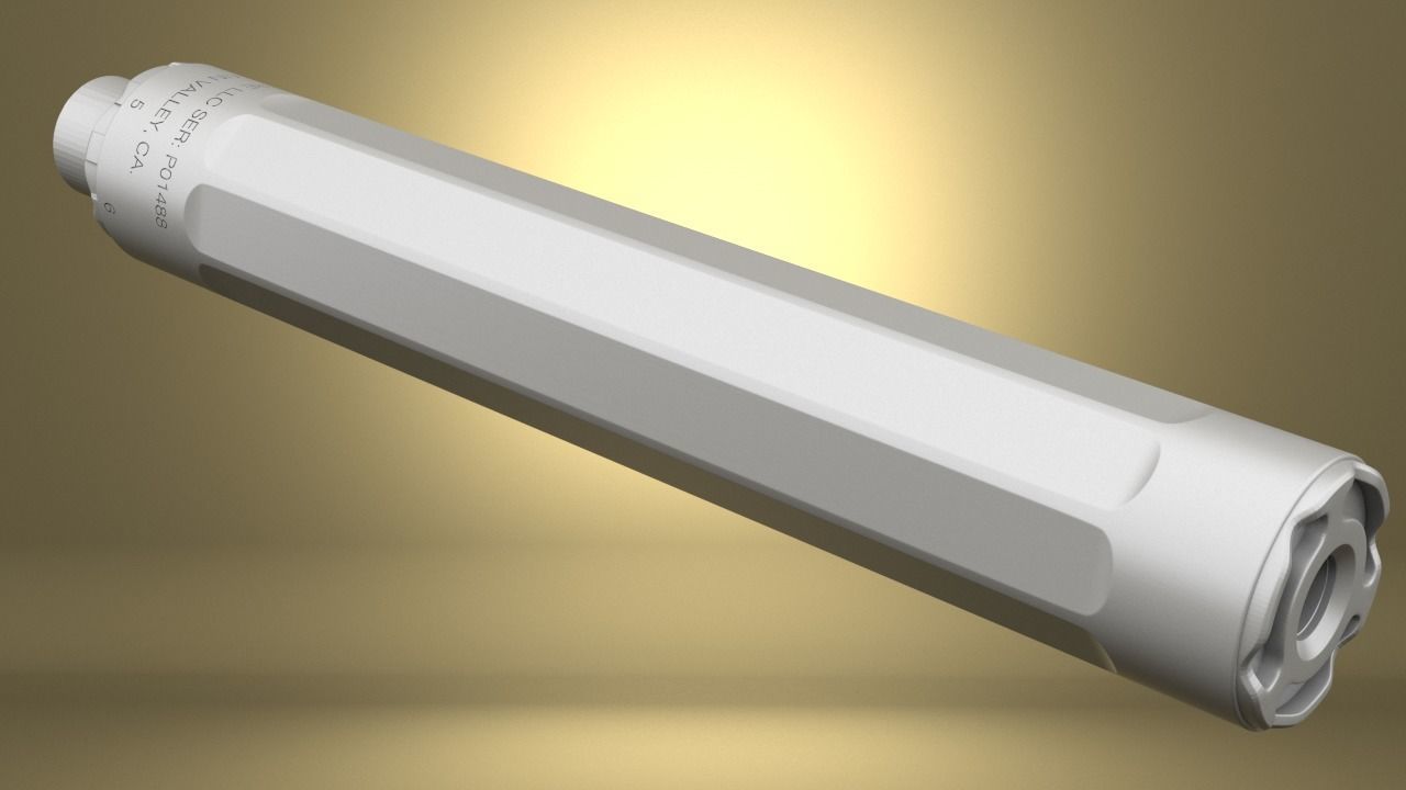 Airsoft SF RYDER 9-TI2 SUPPRESSOR Hollow body 3D print model_14