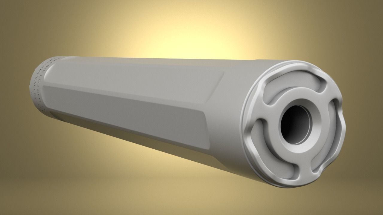 Airsoft SF RYDER 9-TI2 SUPPRESSOR Hollow body 3D print model_17