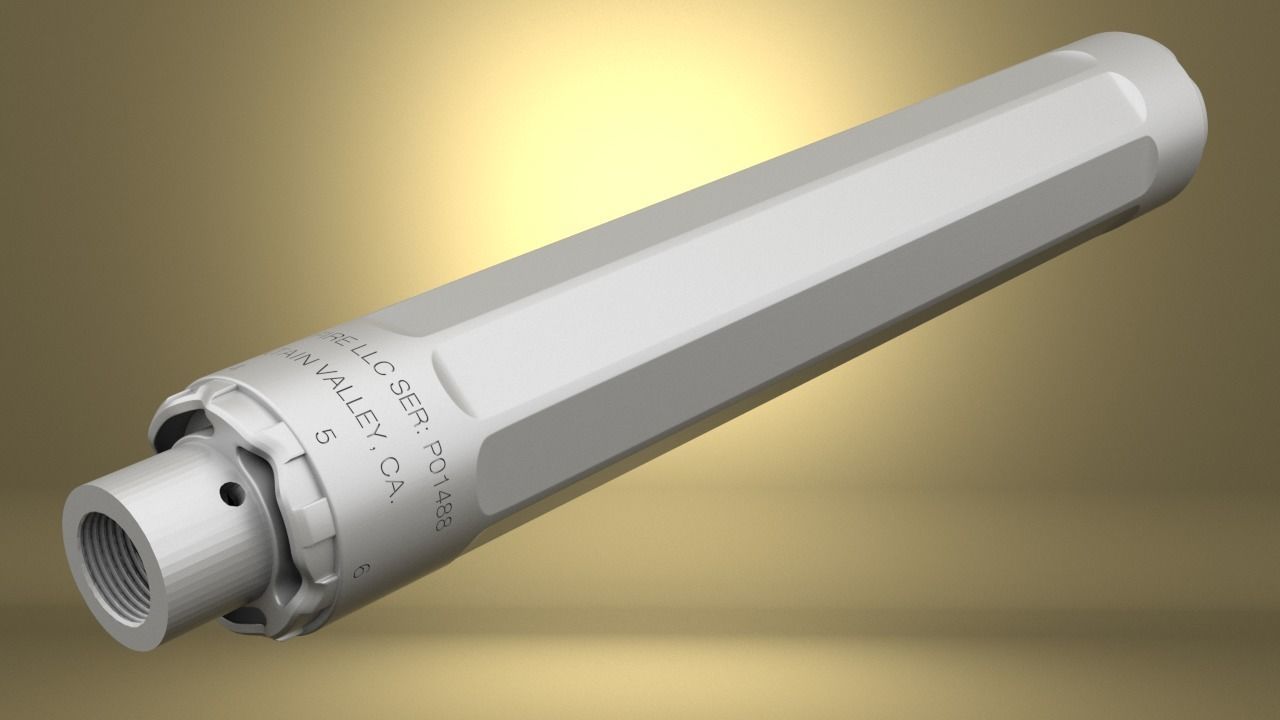 Airsoft SF RYDER 9-TI2 SUPPRESSOR Hollow body 3D print model_13