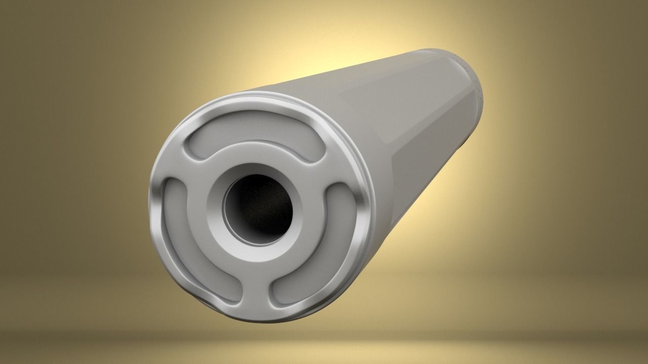 Airsoft SF RYDER 9-TI2 SUPPRESSOR Hollow body 3D print model_19