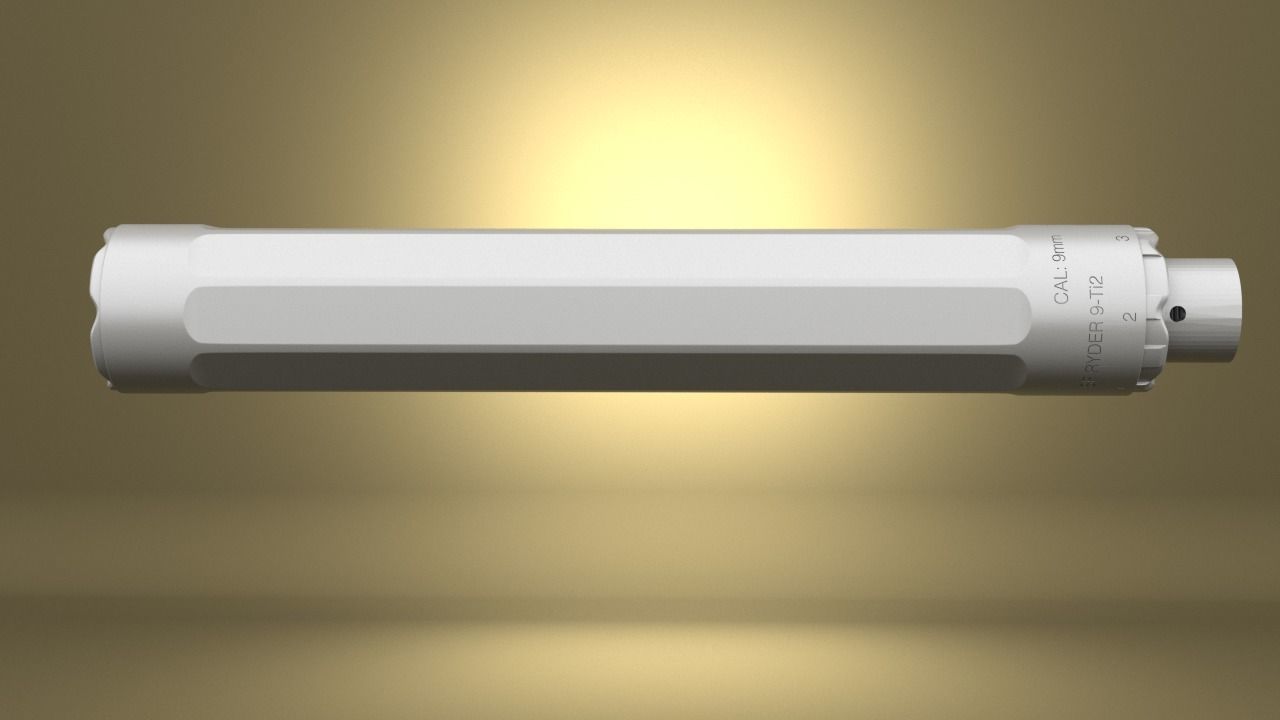 Airsoft SF RYDER 9-TI2 SUPPRESSOR Hollow body 3D print model_6