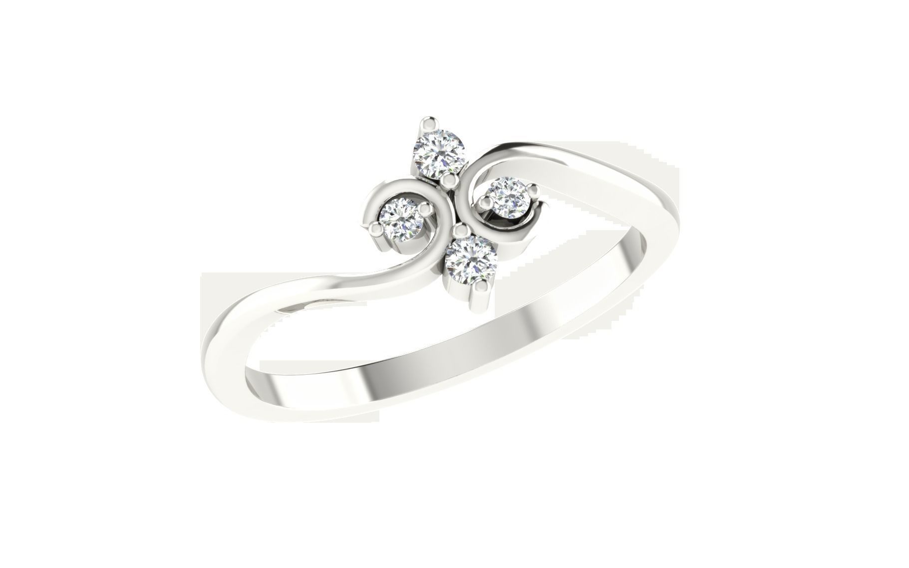 Light weight ring model  3D print model_1