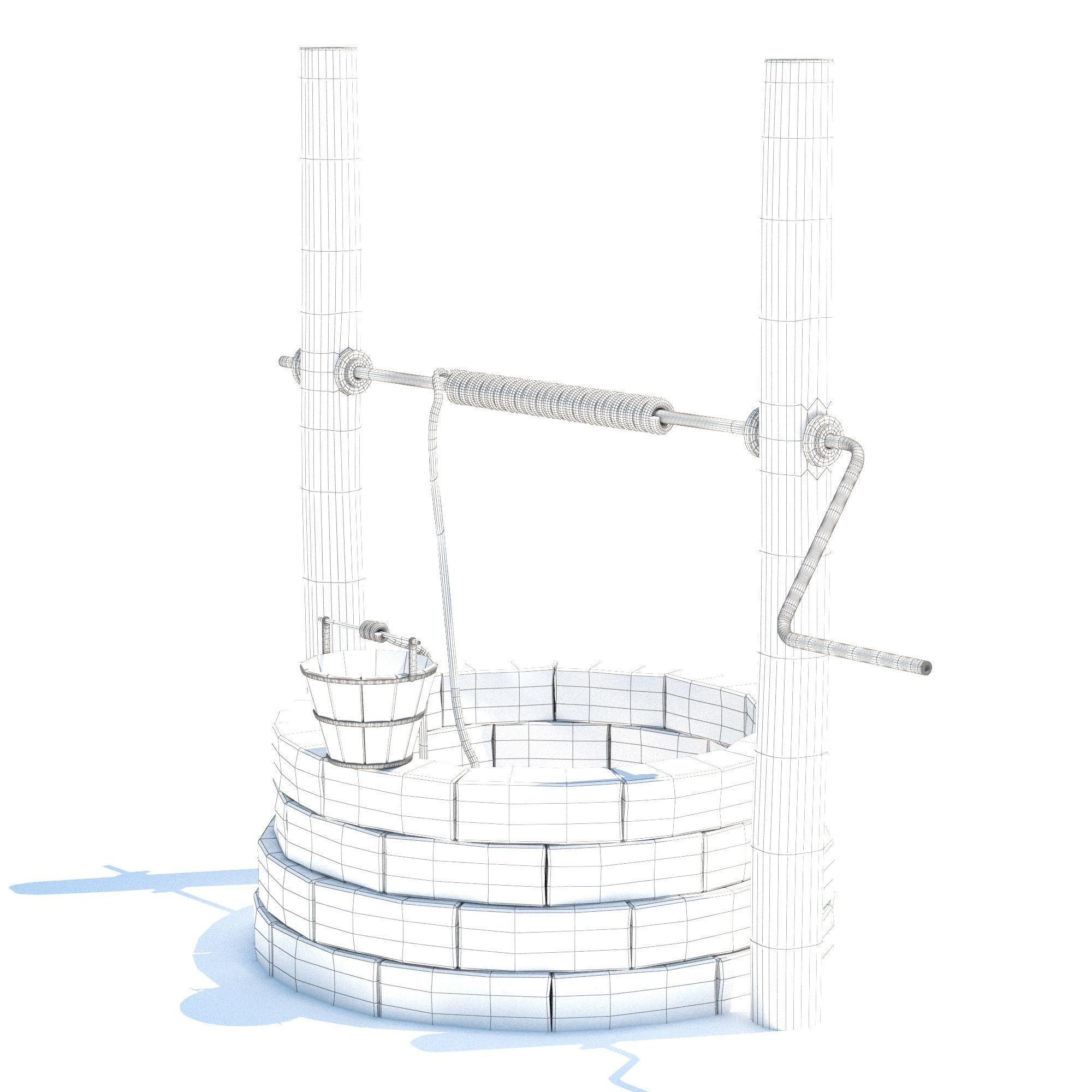 Water Well 3D model_2
