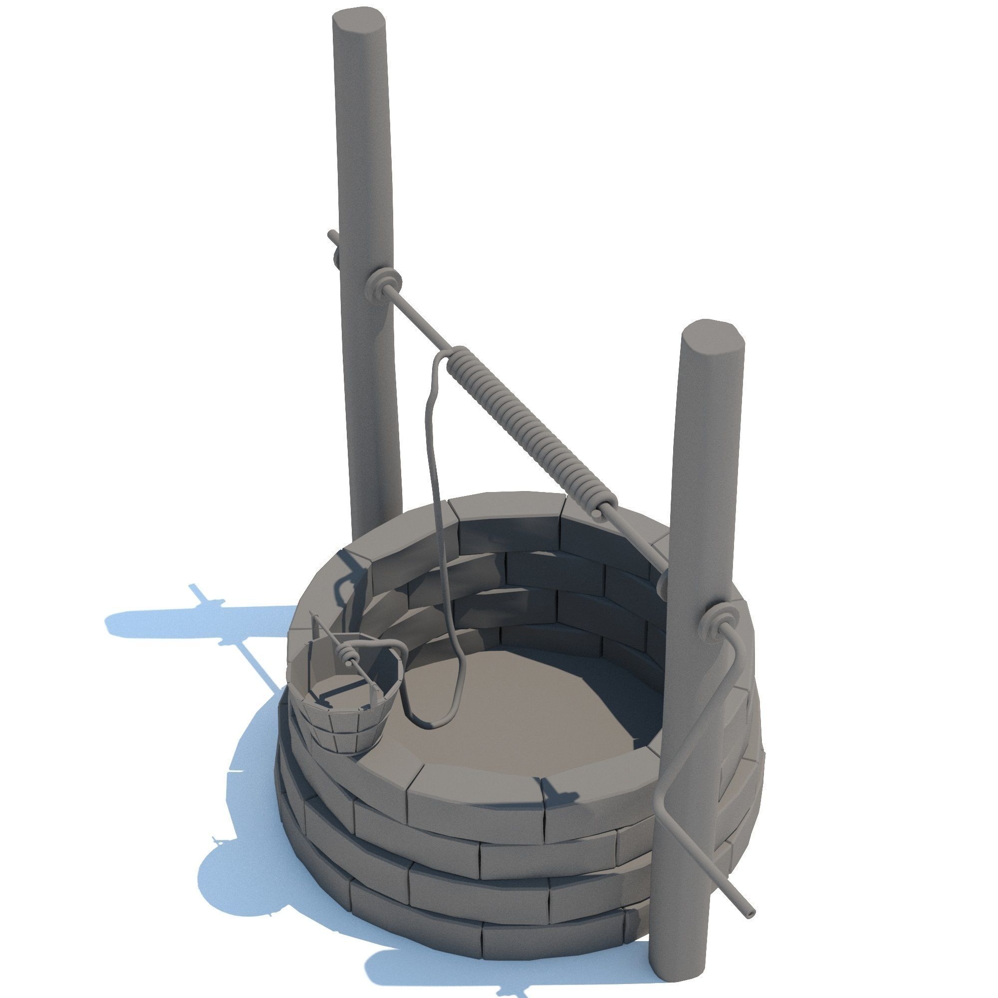 Water Well 3D model_7