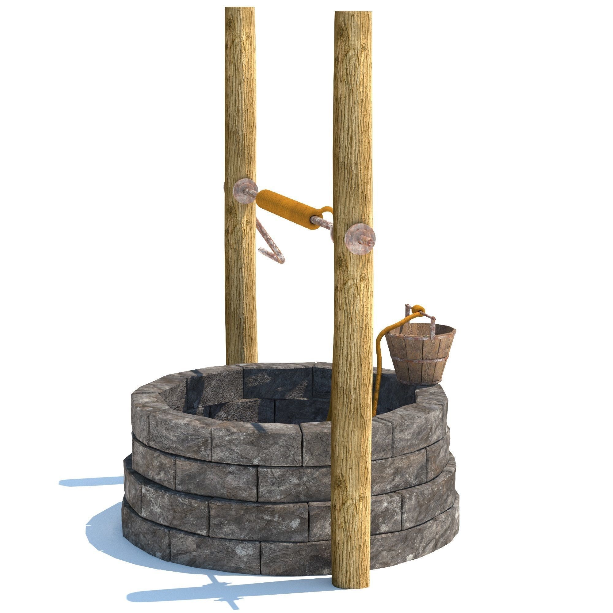 Water Well 3D model_12