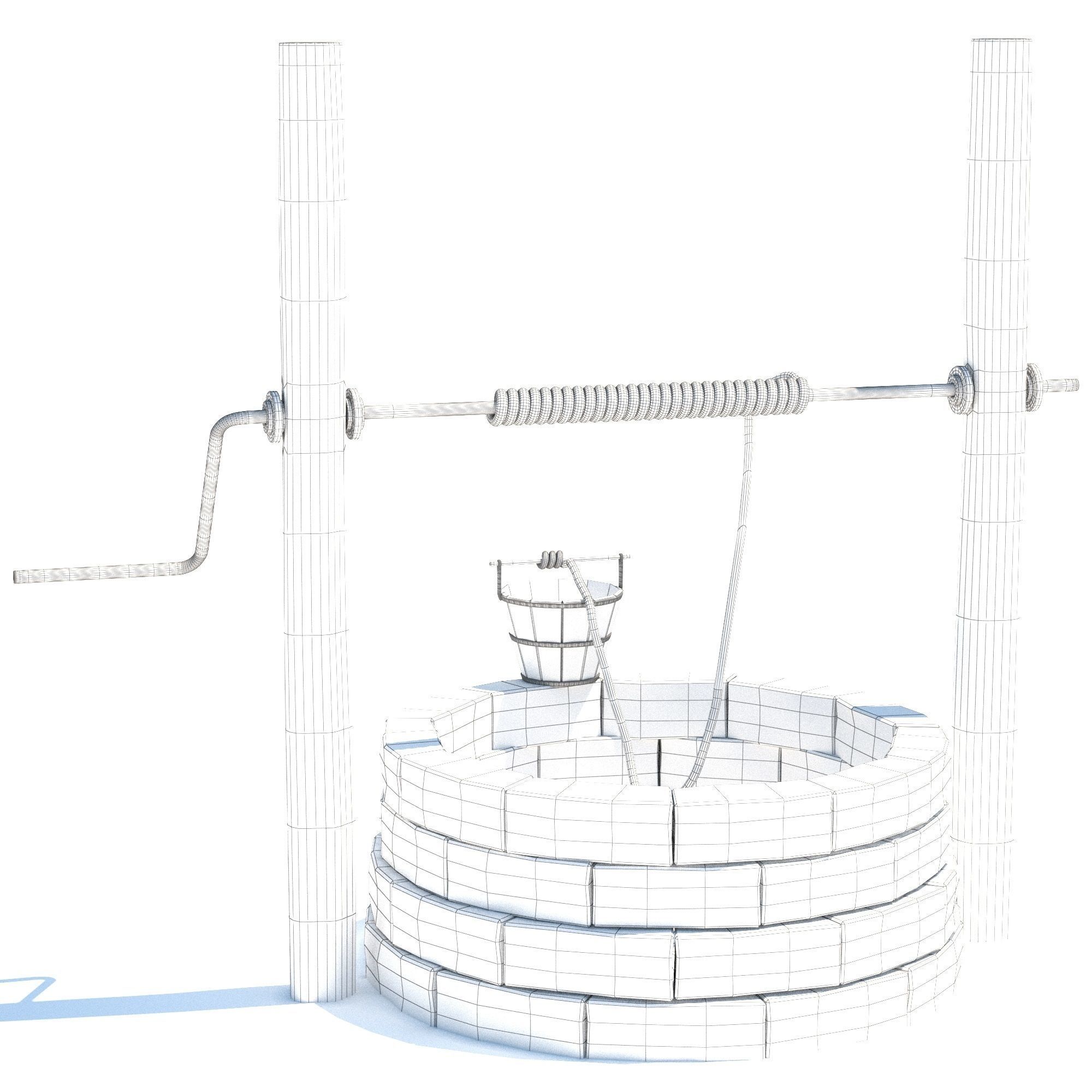Water Well 3D model_5
