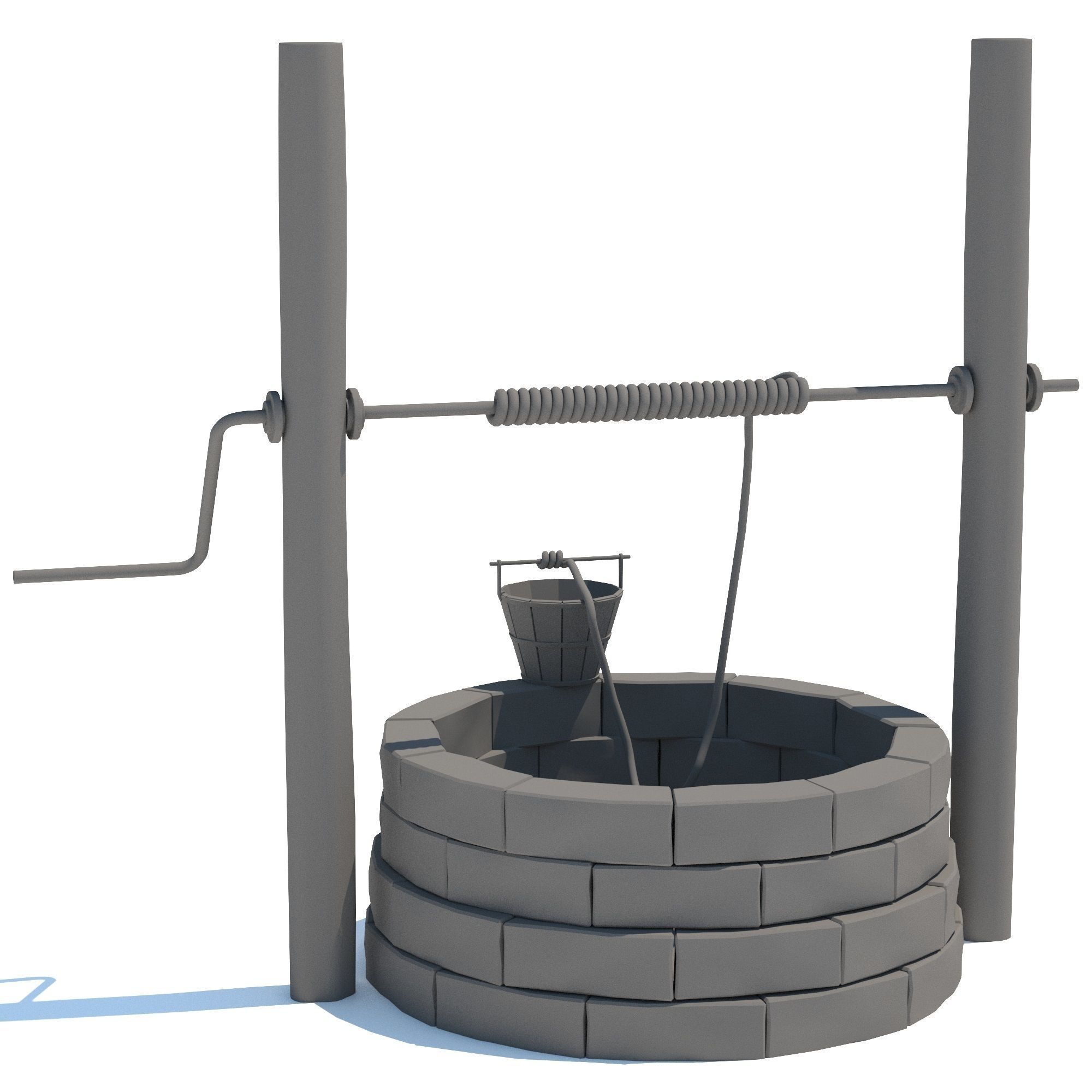 Water Well 3D model_4