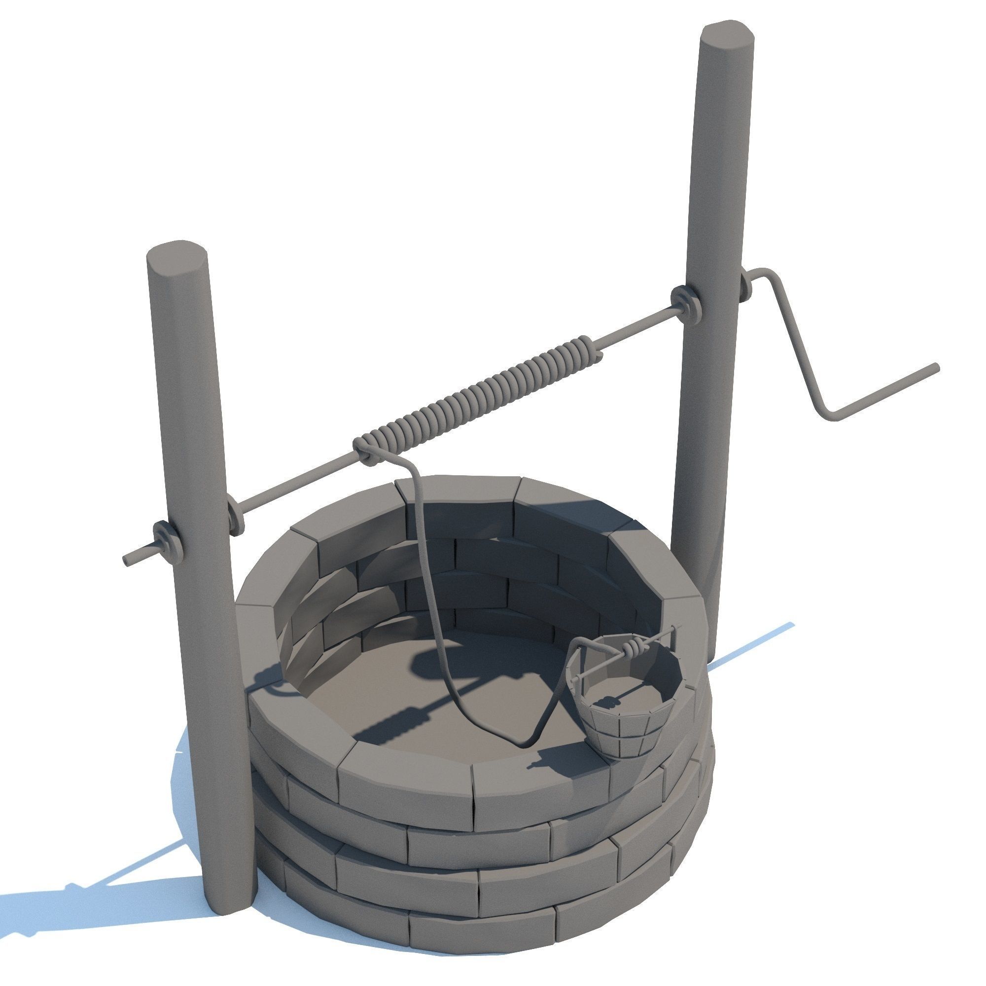Water Well 3D model_10