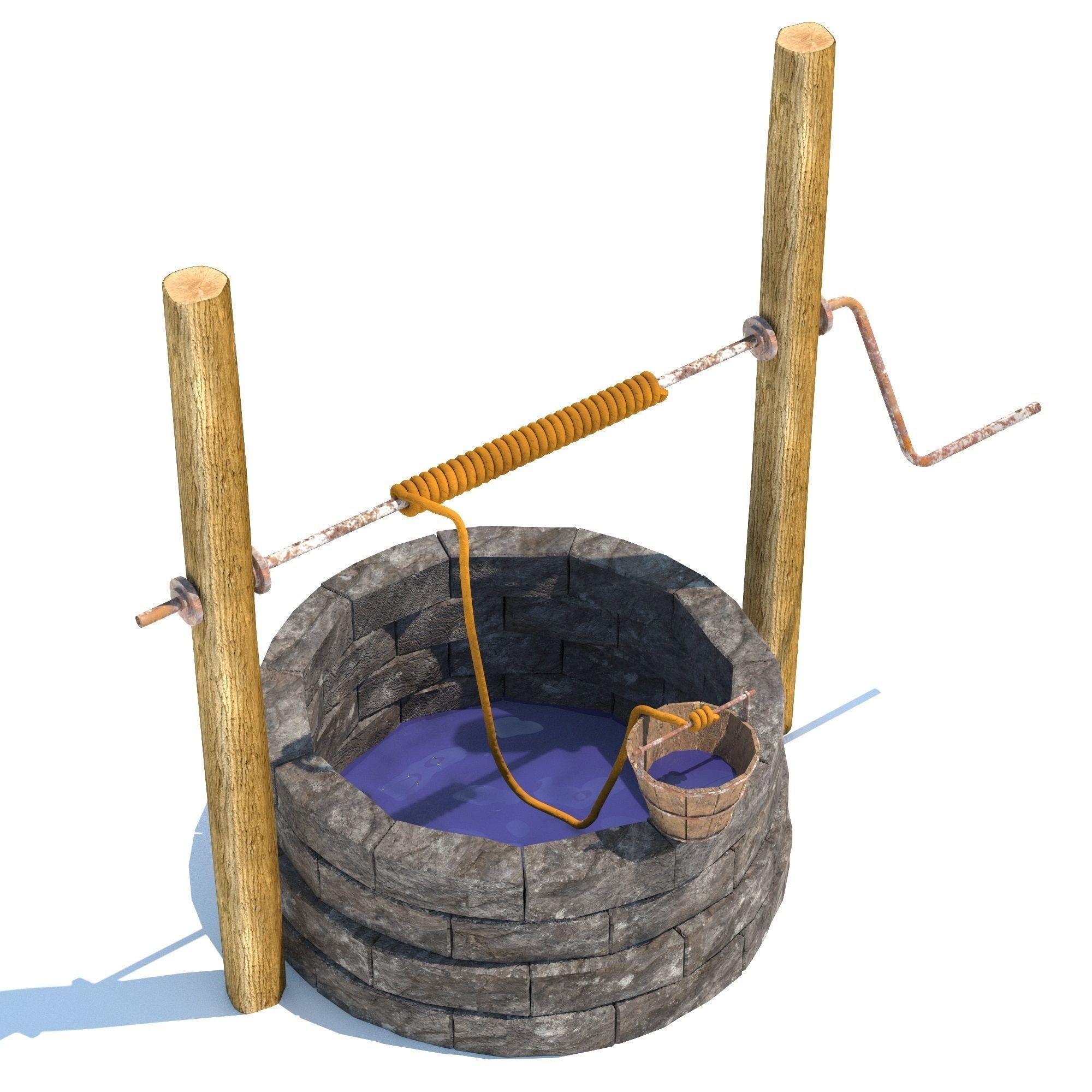 Water Well 3D model_9