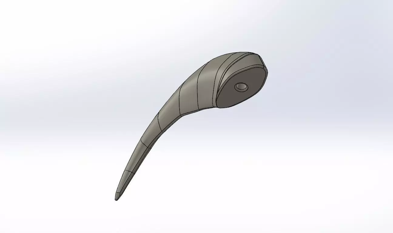 Bear Claw with mounting hole M3 10mm 3D print model