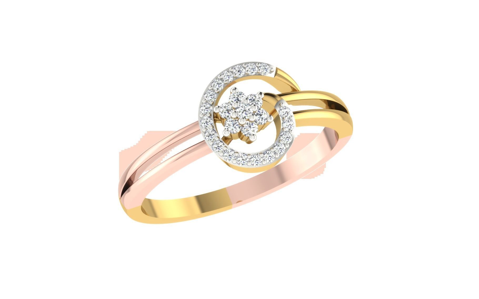 Light weight ring model  3D print model_1