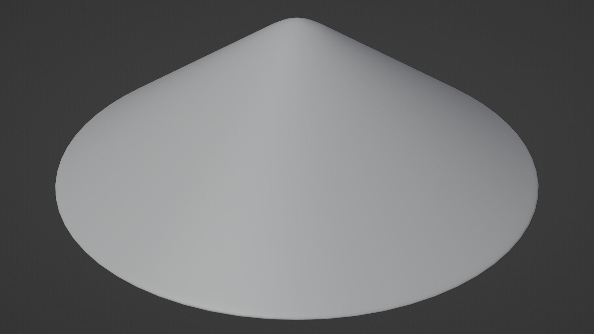 Japanese Jingasa Low-poly 3D model_11