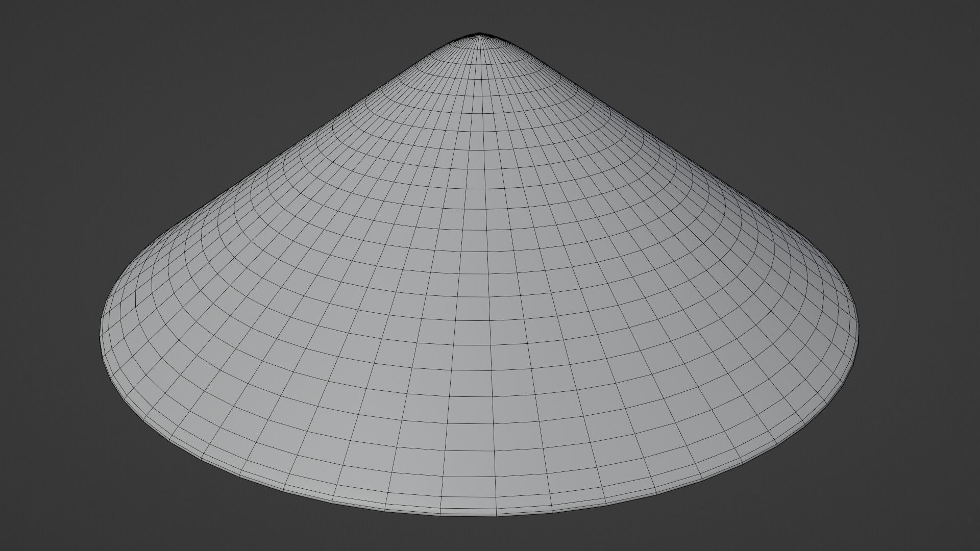 Japanese Jingasa Low-poly 3D model_15