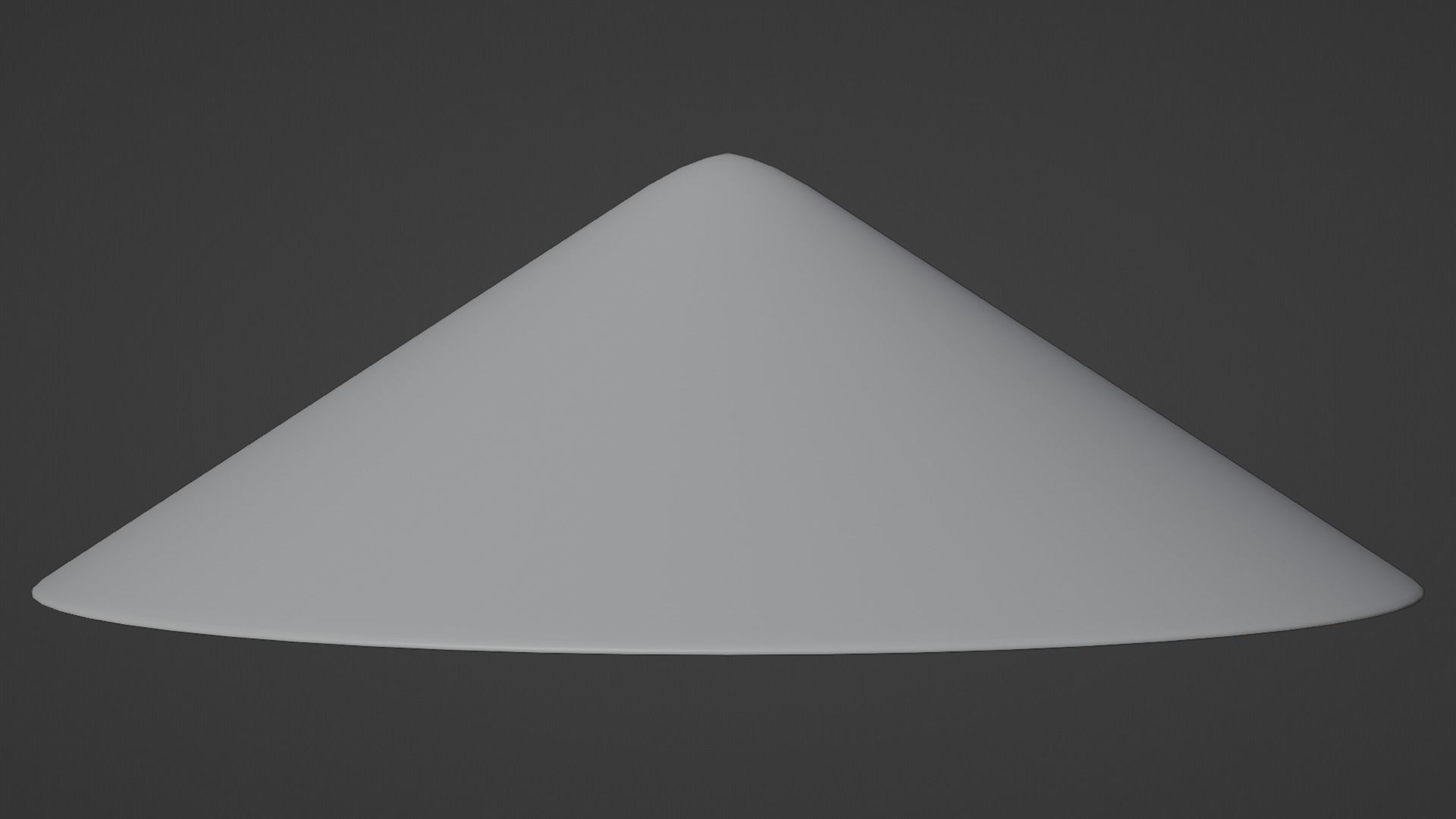Japanese Jingasa Low-poly 3D model_2
