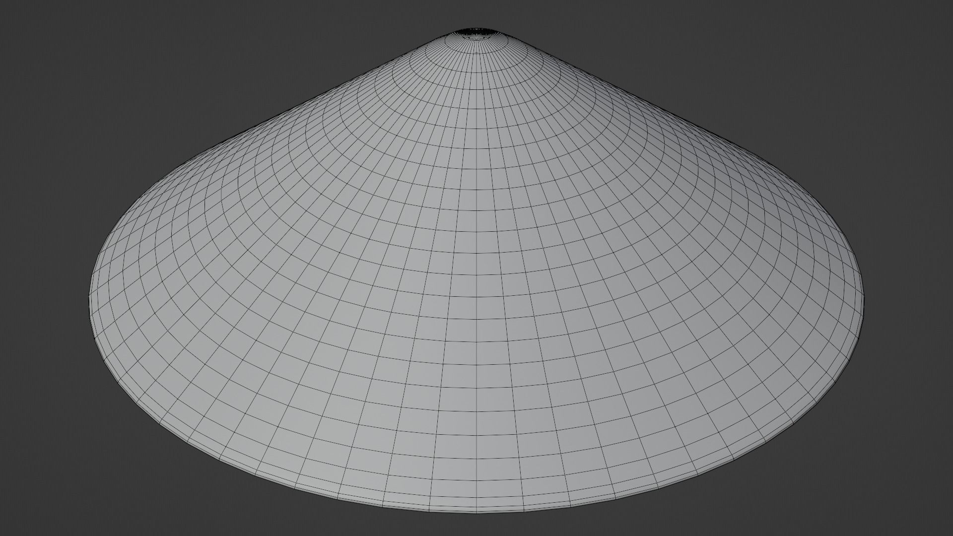 Japanese Jingasa Low-poly 3D model_12