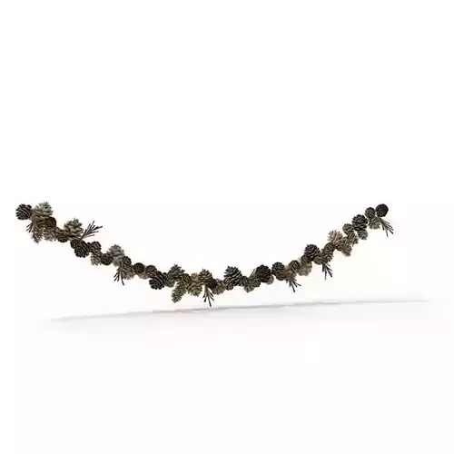 Christmas Pine Cones 3D model