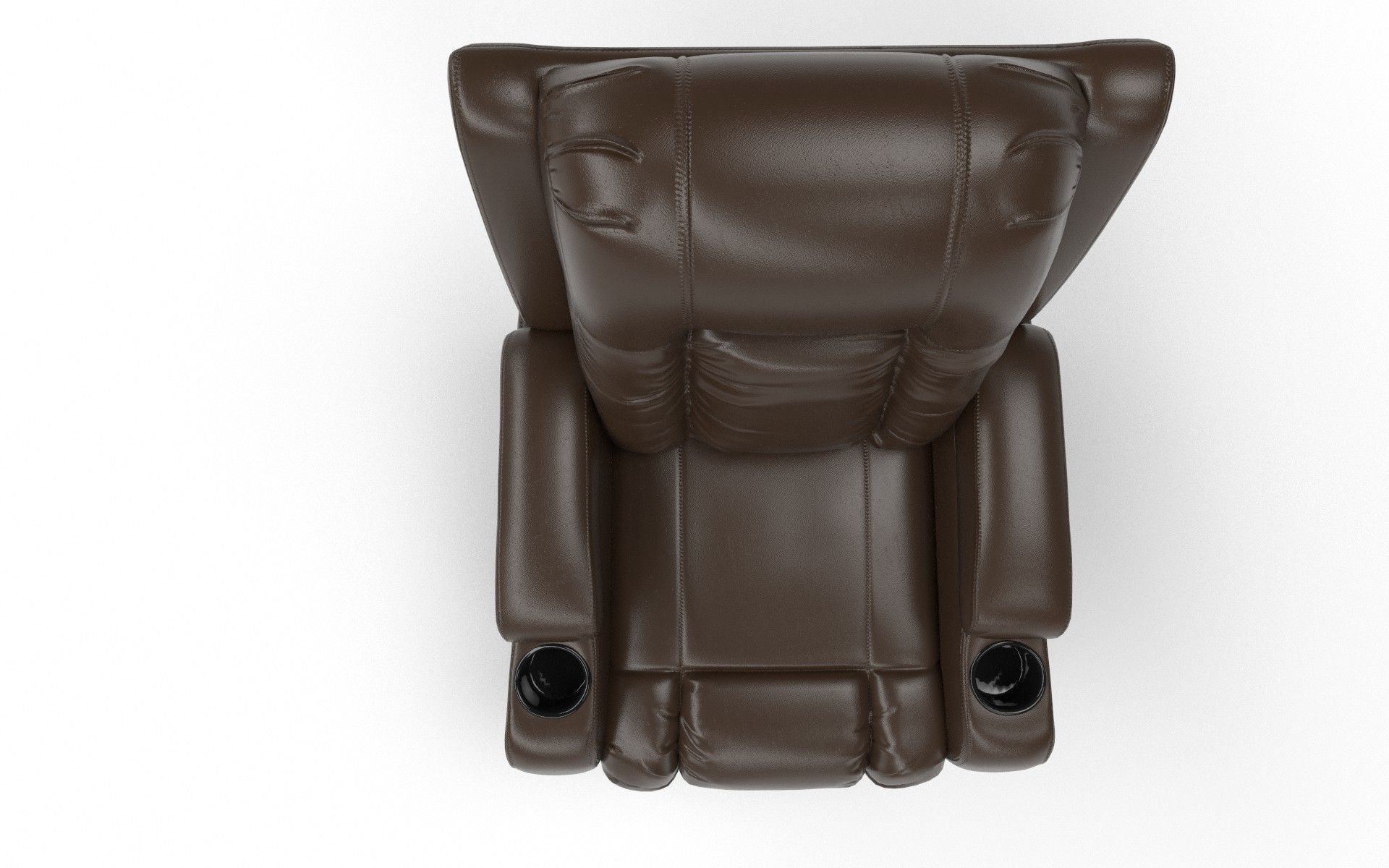 Recliner chair Low-poly 3D model_12