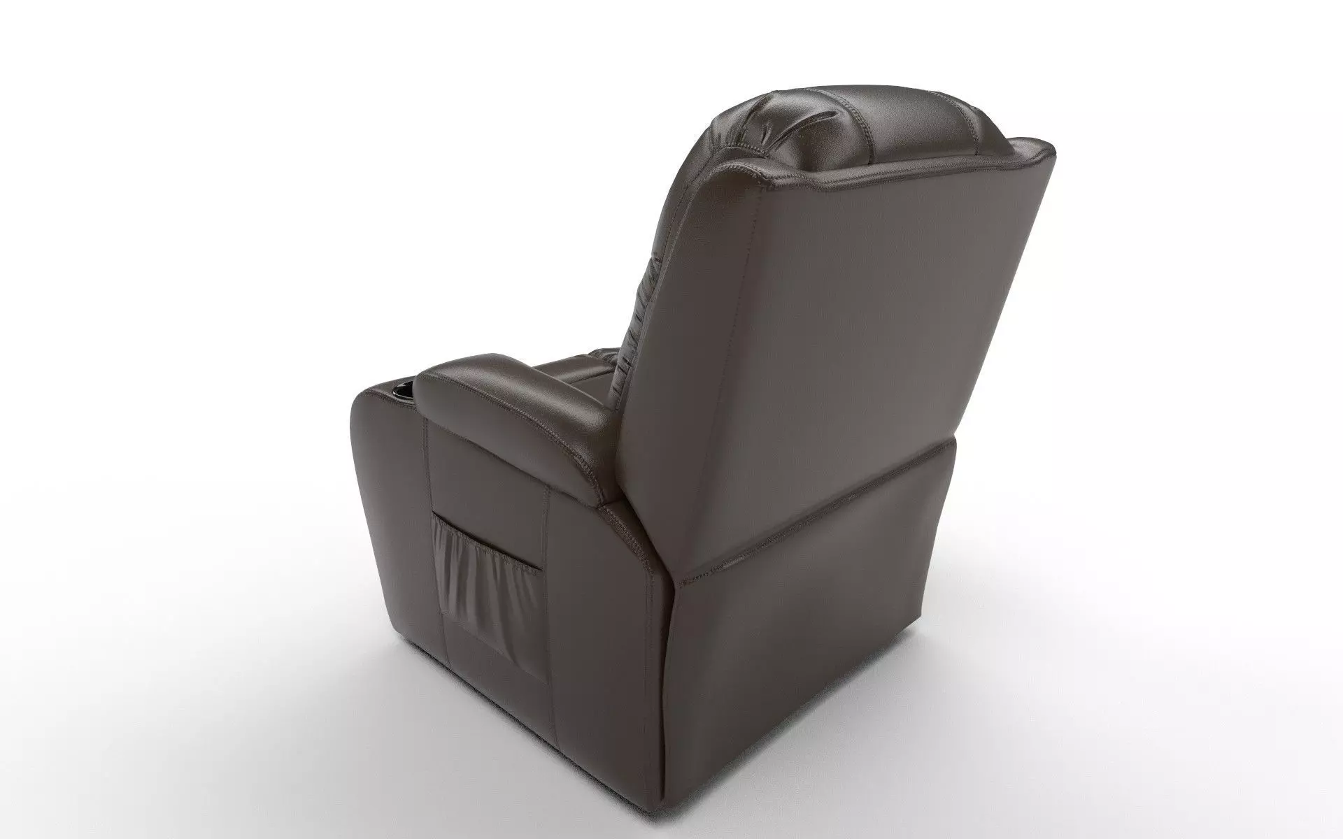 Recliner chair Low-poly 3D model_0