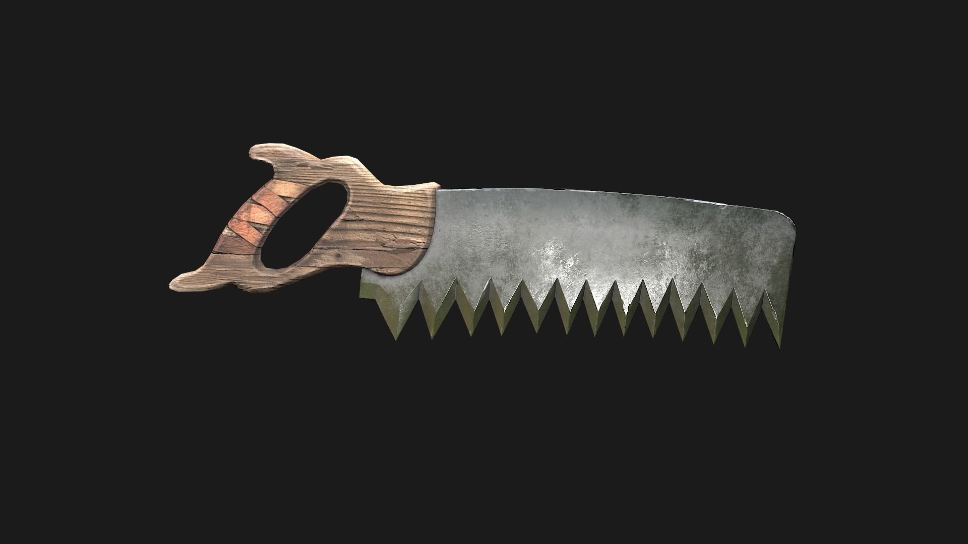 Foresters Set of tools  Low-poly 3D model_12