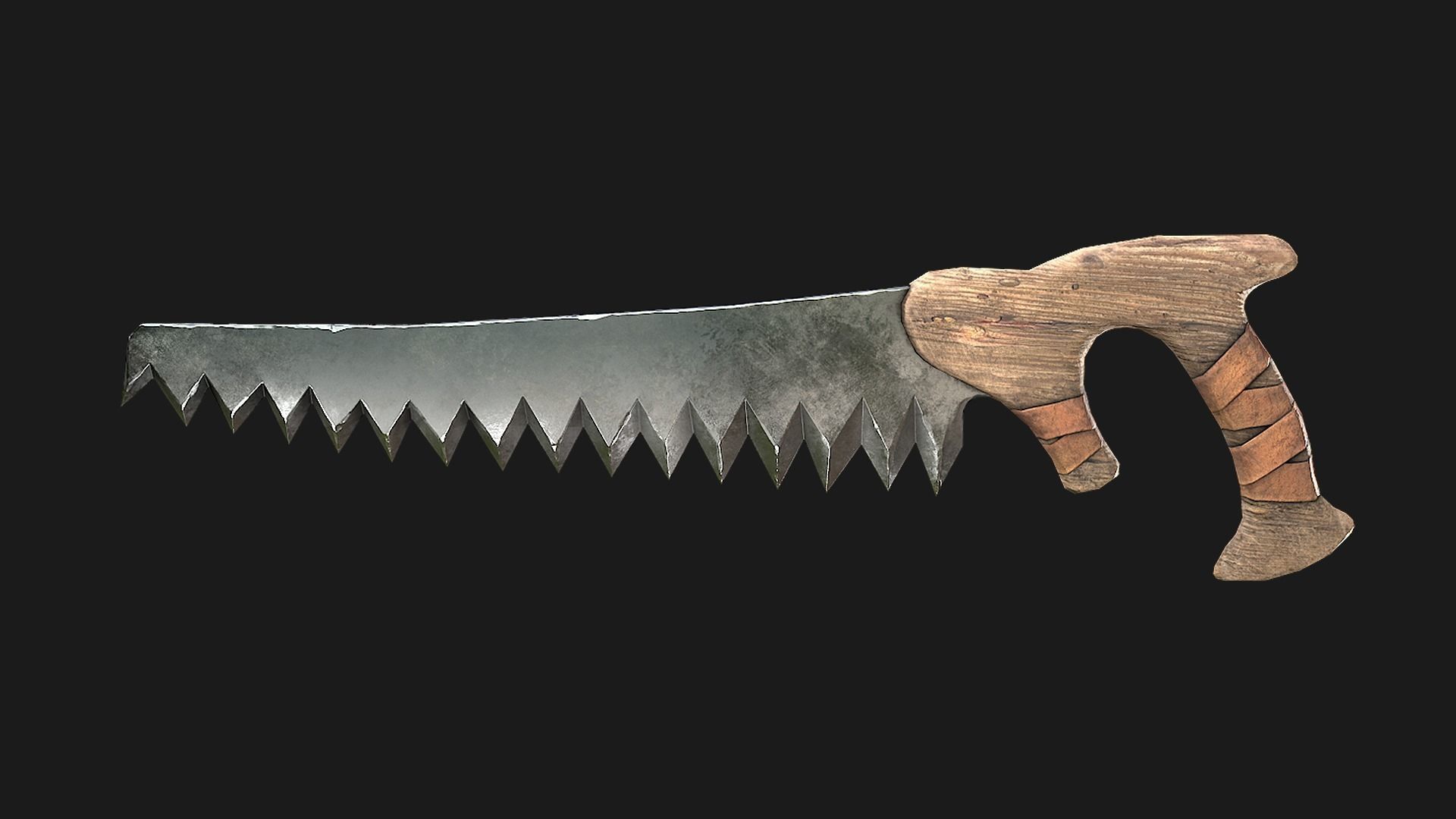 Foresters Set of tools  Low-poly 3D model_16