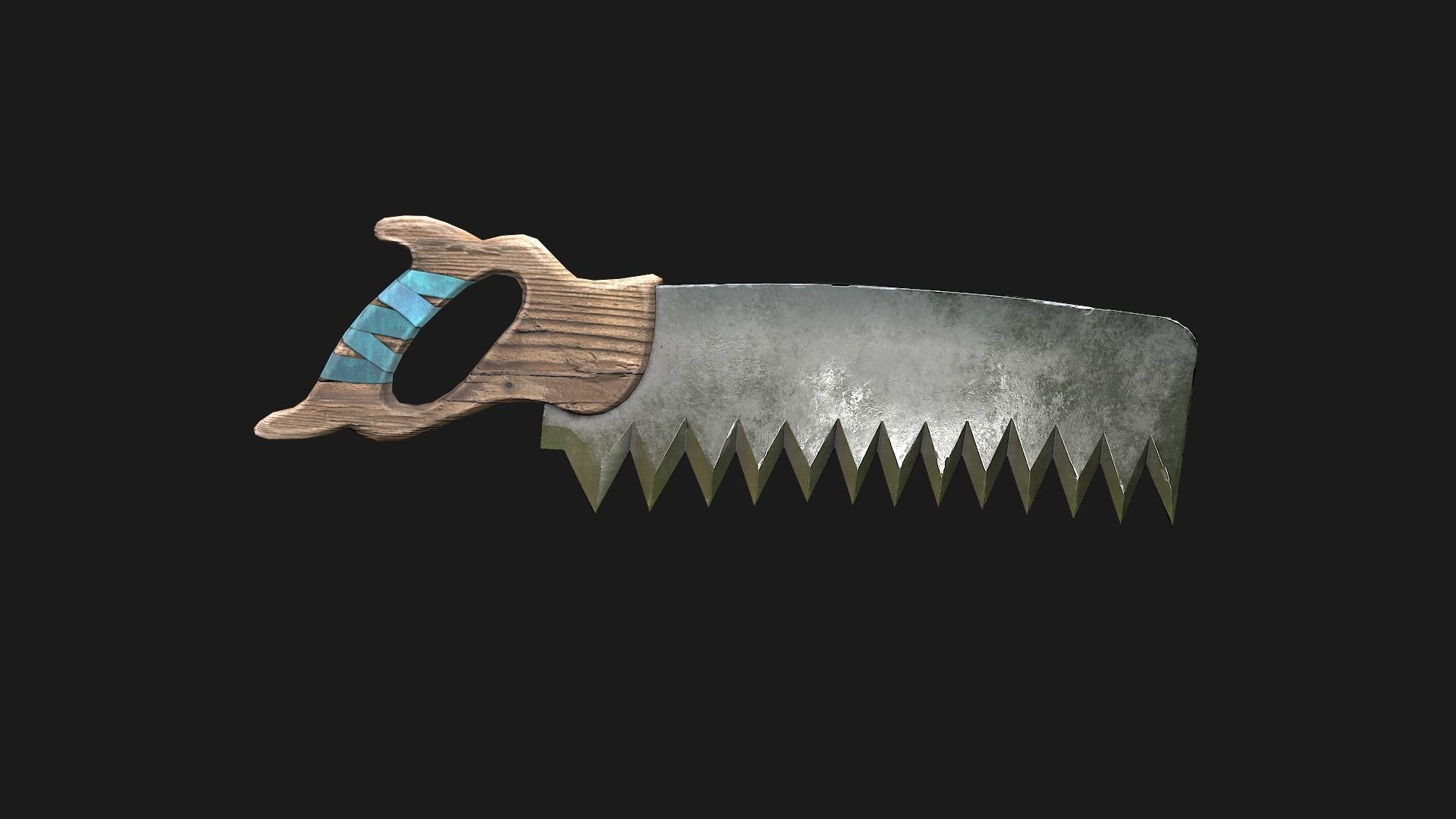 Foresters Set of tools  Low-poly 3D model_10