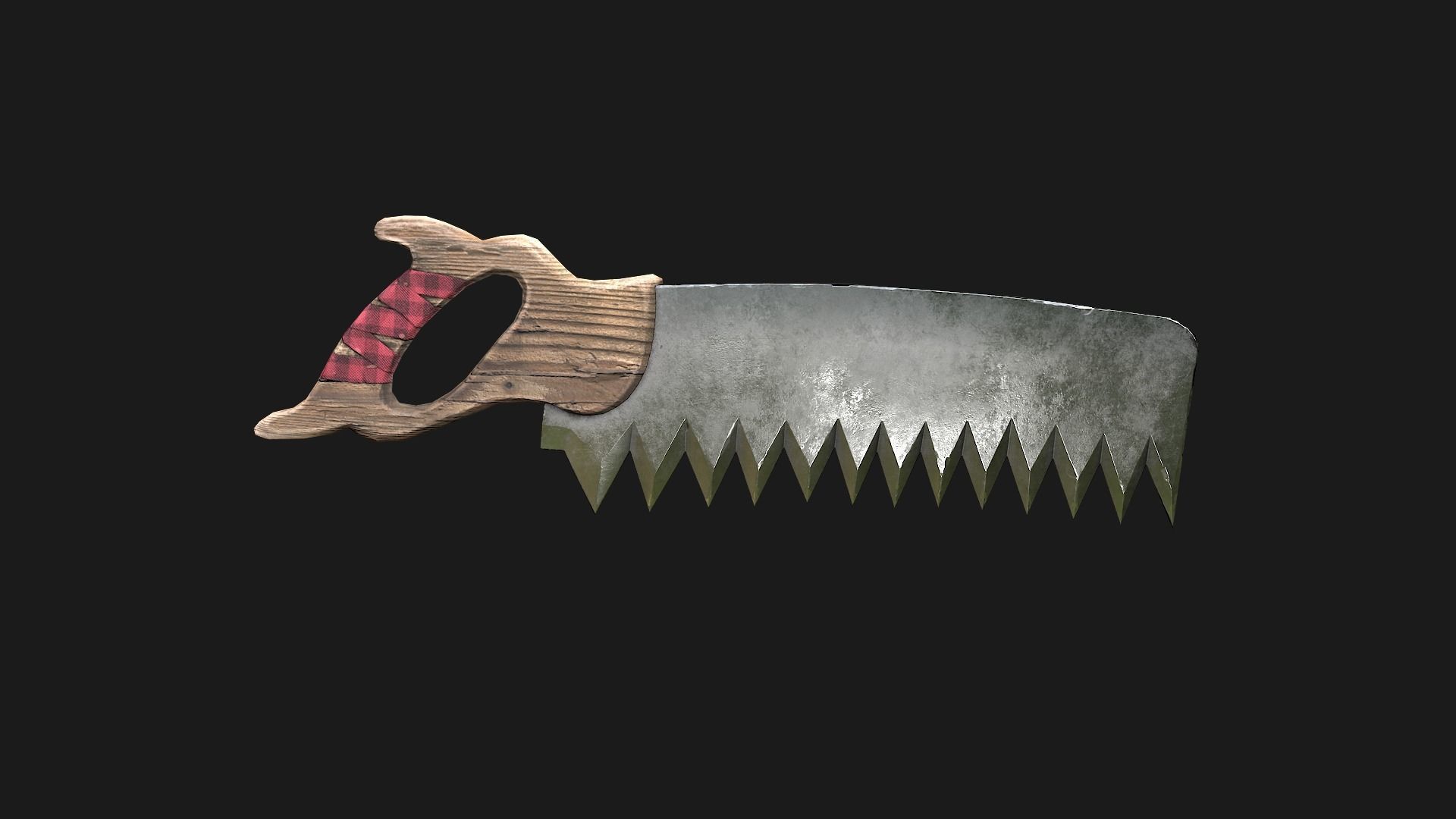 Foresters Set of tools  Low-poly 3D model_11