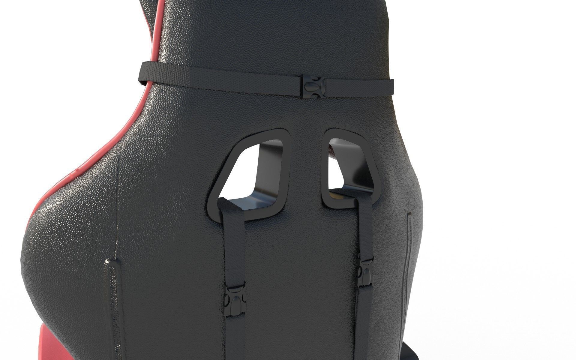 Gaming Chair Low-poly 3D model_6